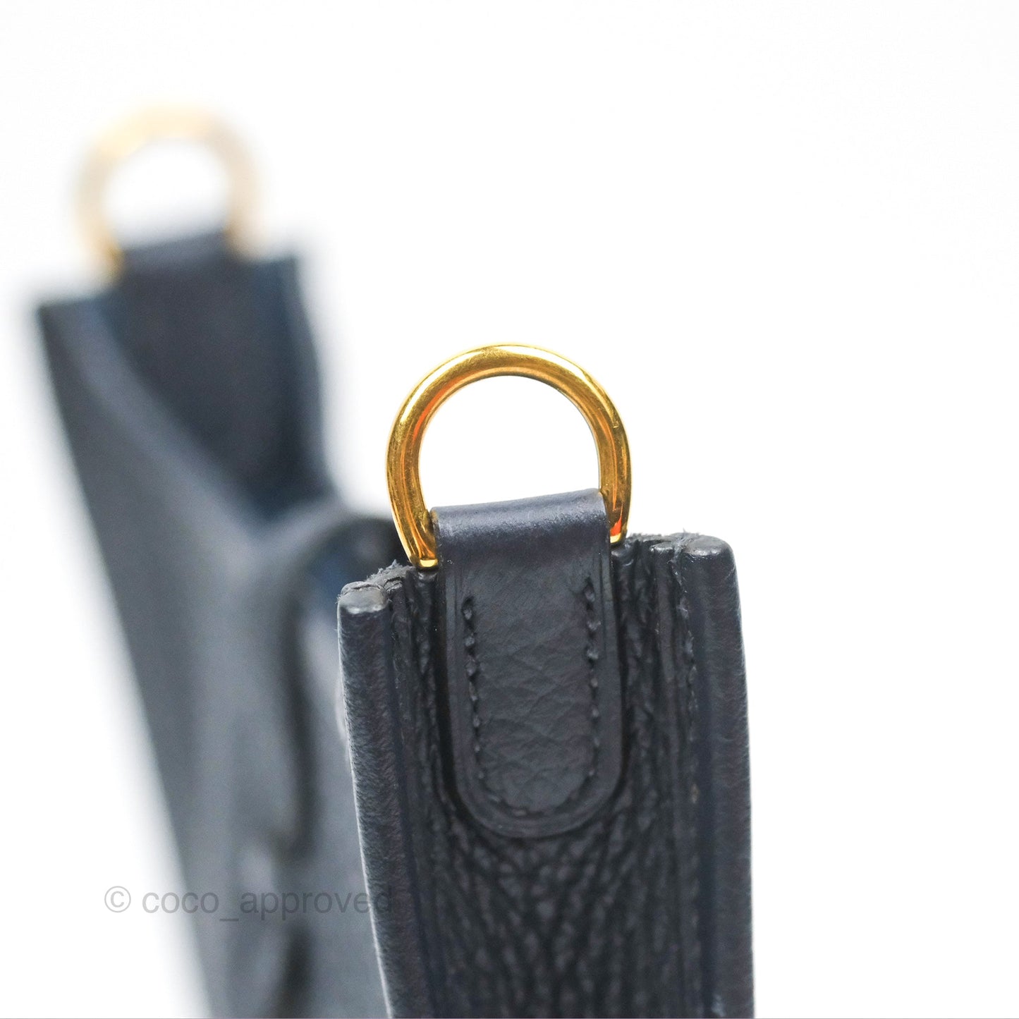 Hermès Mini Evelyne 16 Bleu Nuit 2Z Clemence Gold Hardware