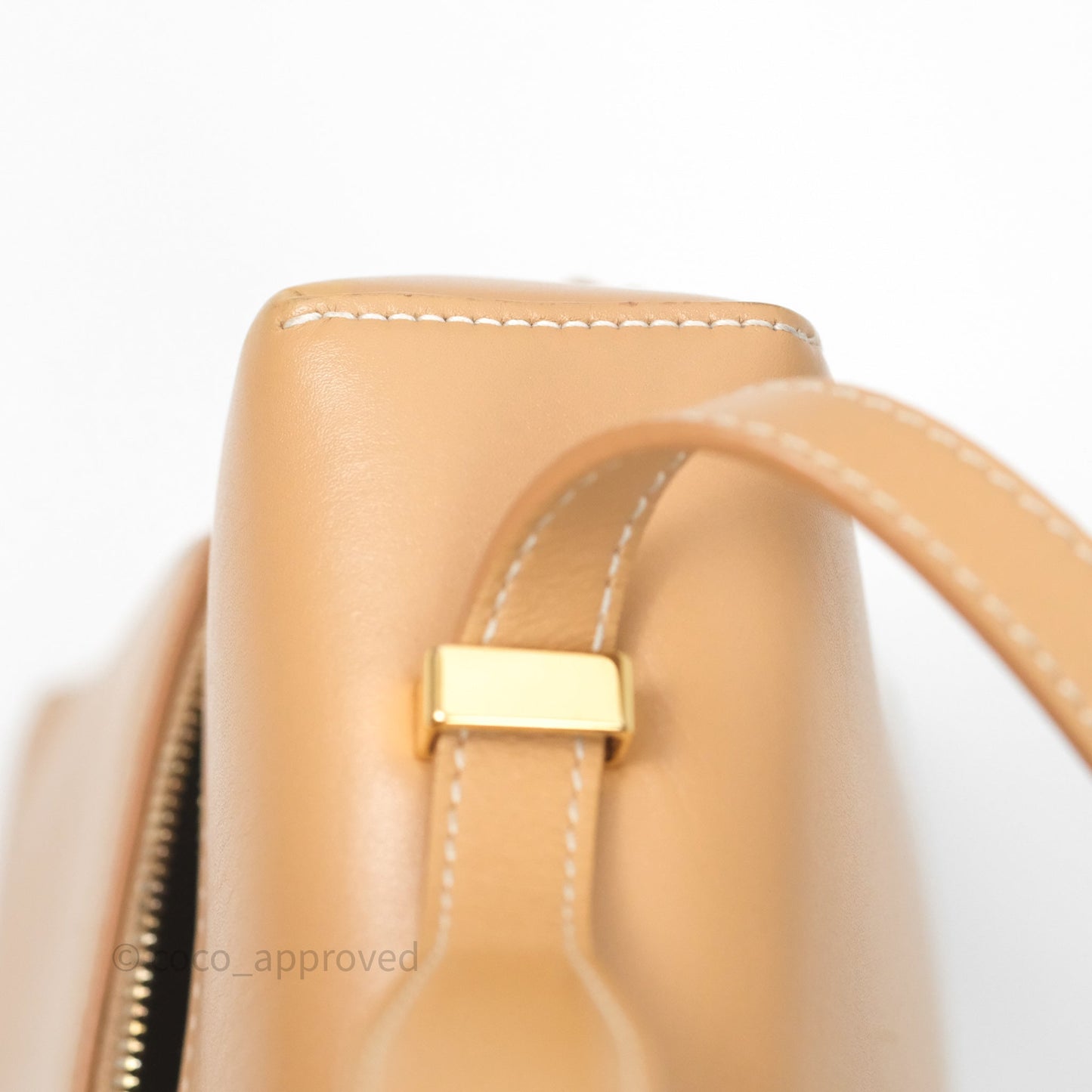Loro Piana Extra Bag L27 Light Bamboo Calfskin Gold Hardware