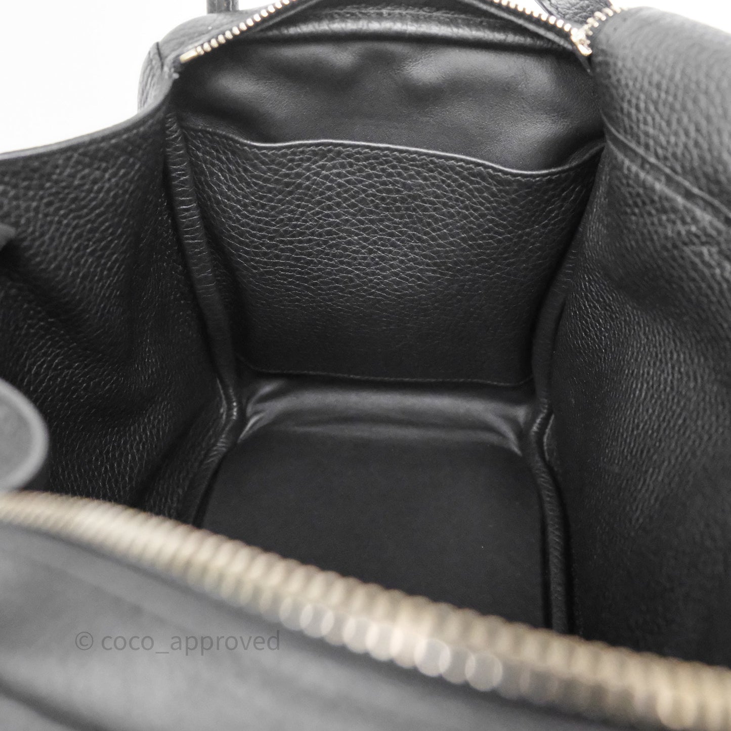 Hermès Lindy 30 Black Clemence Palladium Hardware