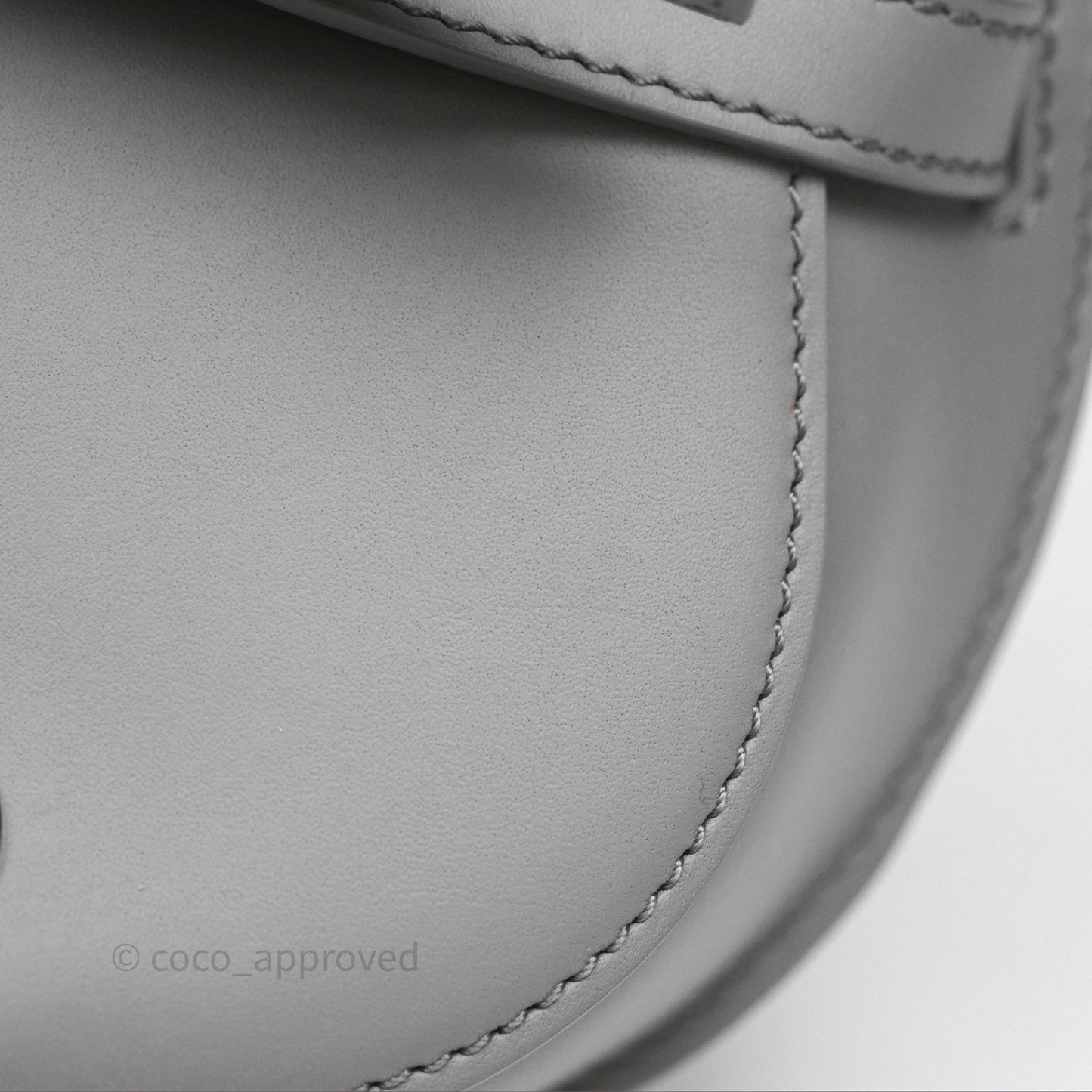 Loewe Mini Gate Dual Bag in Soft Calfskin & Jacquard Strap Light Grey