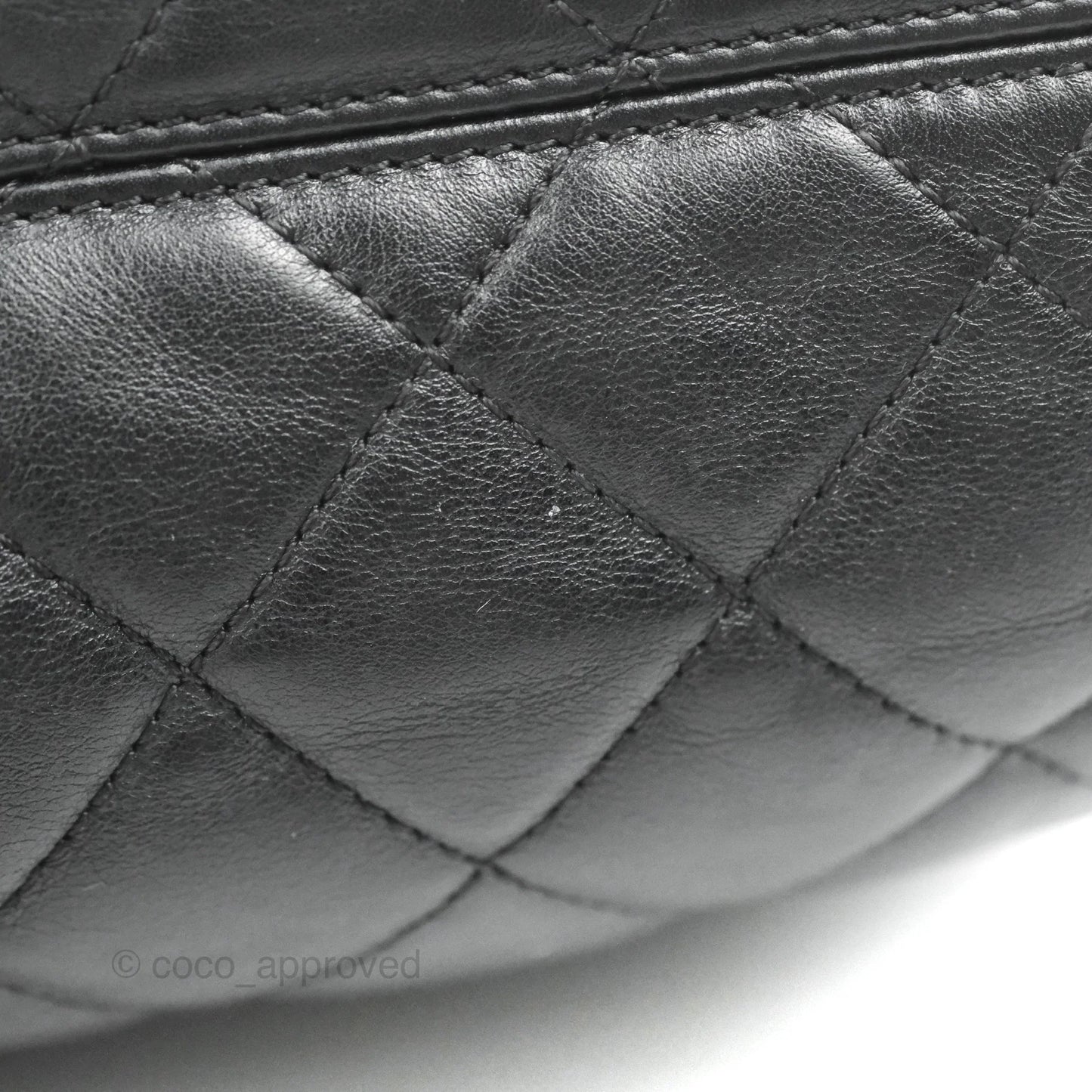 Chanel Soft Elegance Flap Bag Calfskin Black Aged Gold Hardware