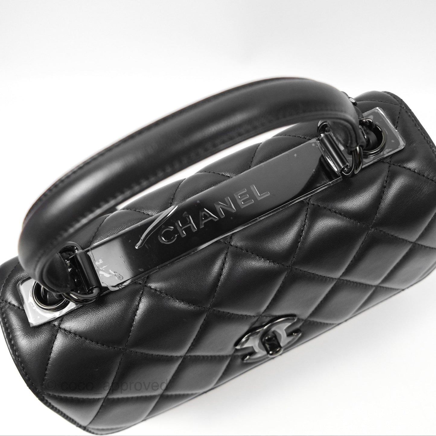 Chanel Small Trendy CC So Black Lambskin