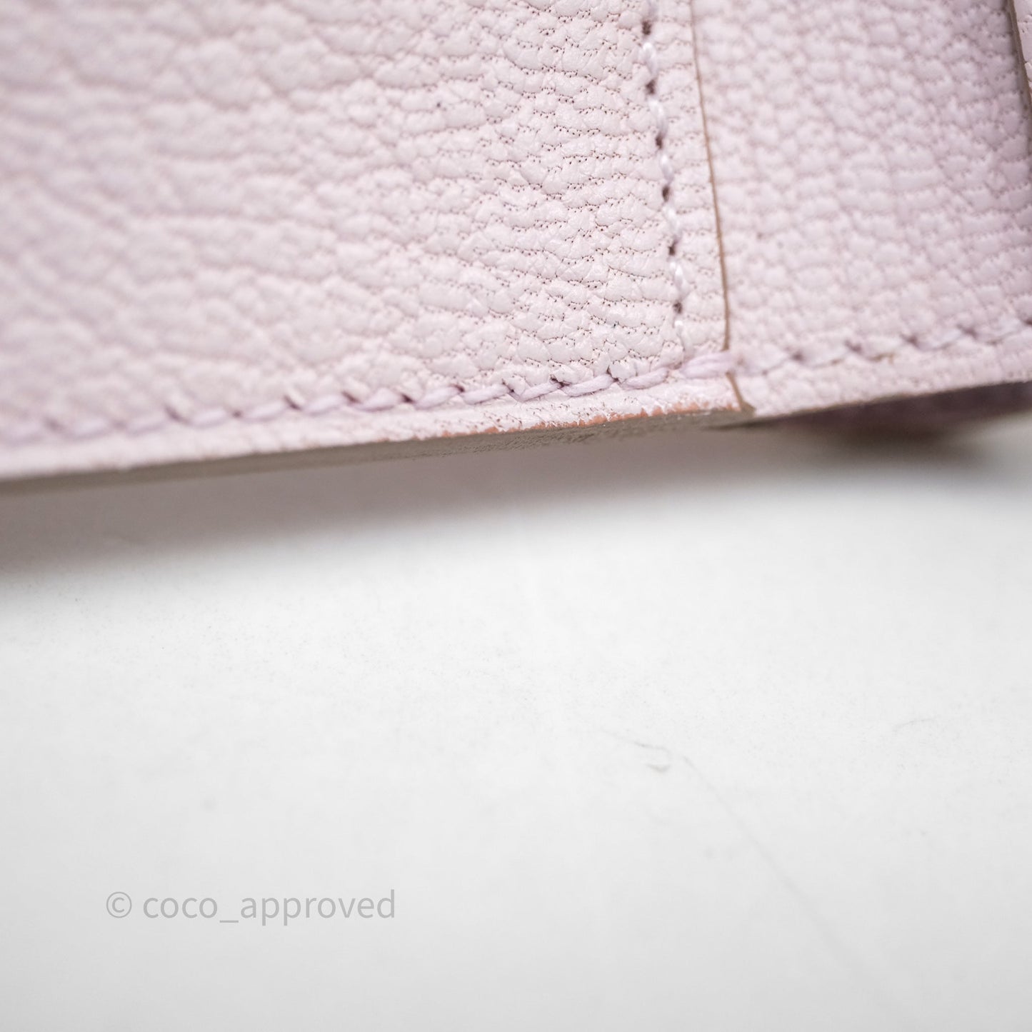 Hermes Bearn Wallet Mauve Pale 09 Palladium Hardware