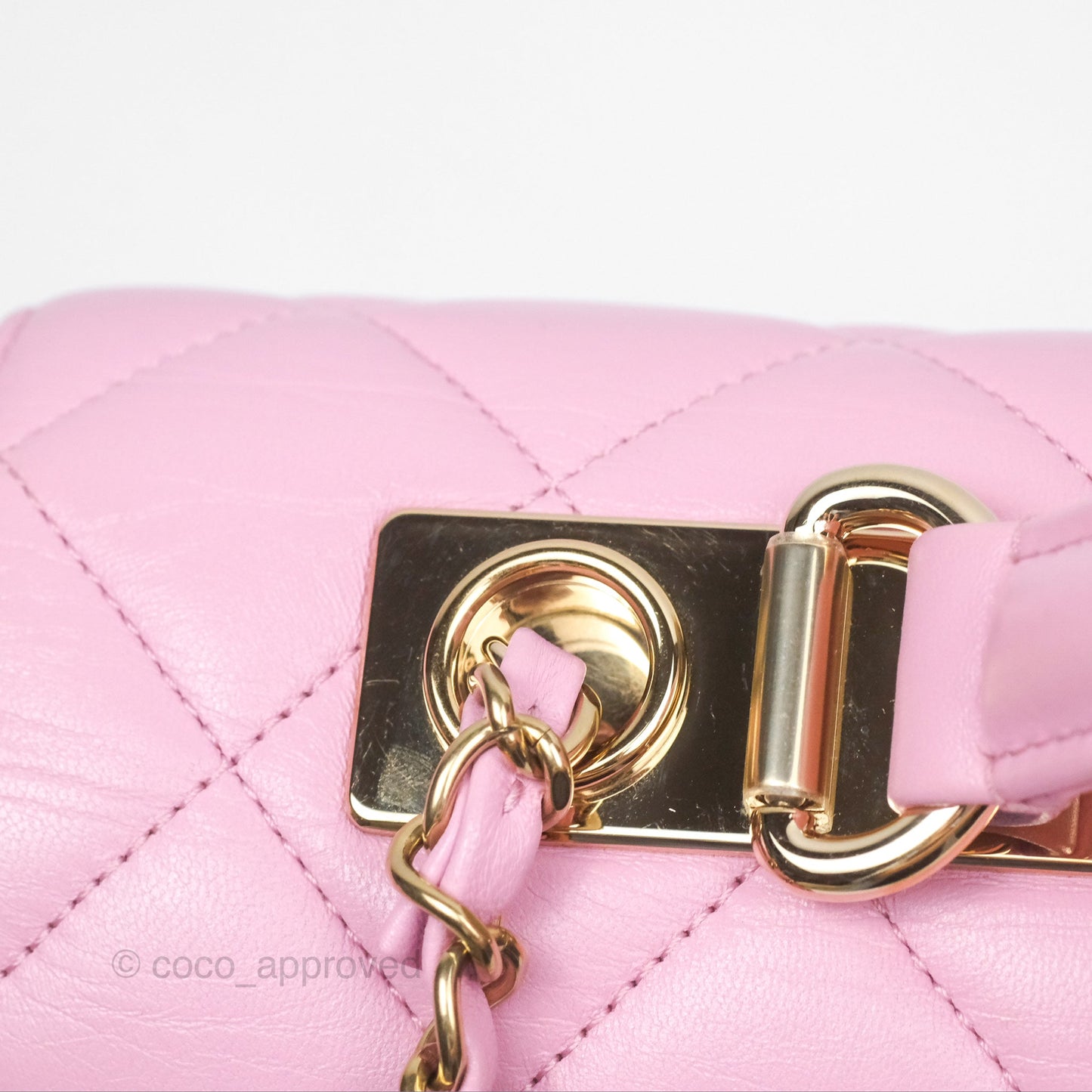 Chanel Medium Trendy CC Pink Lambskin Gold Hardware