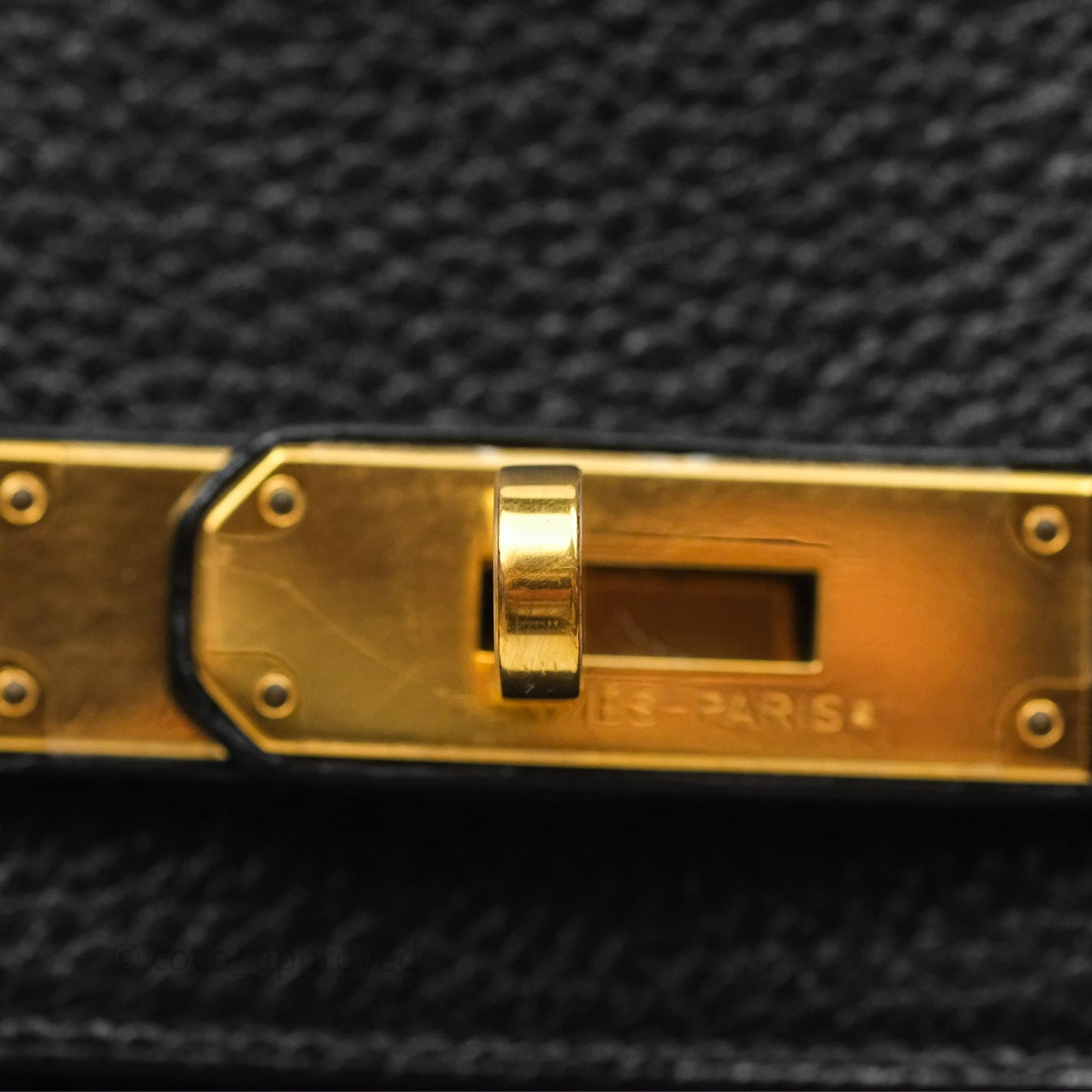 Hermès Birkin 30 Retourne Noir 89 Clemence Gold Hardware
