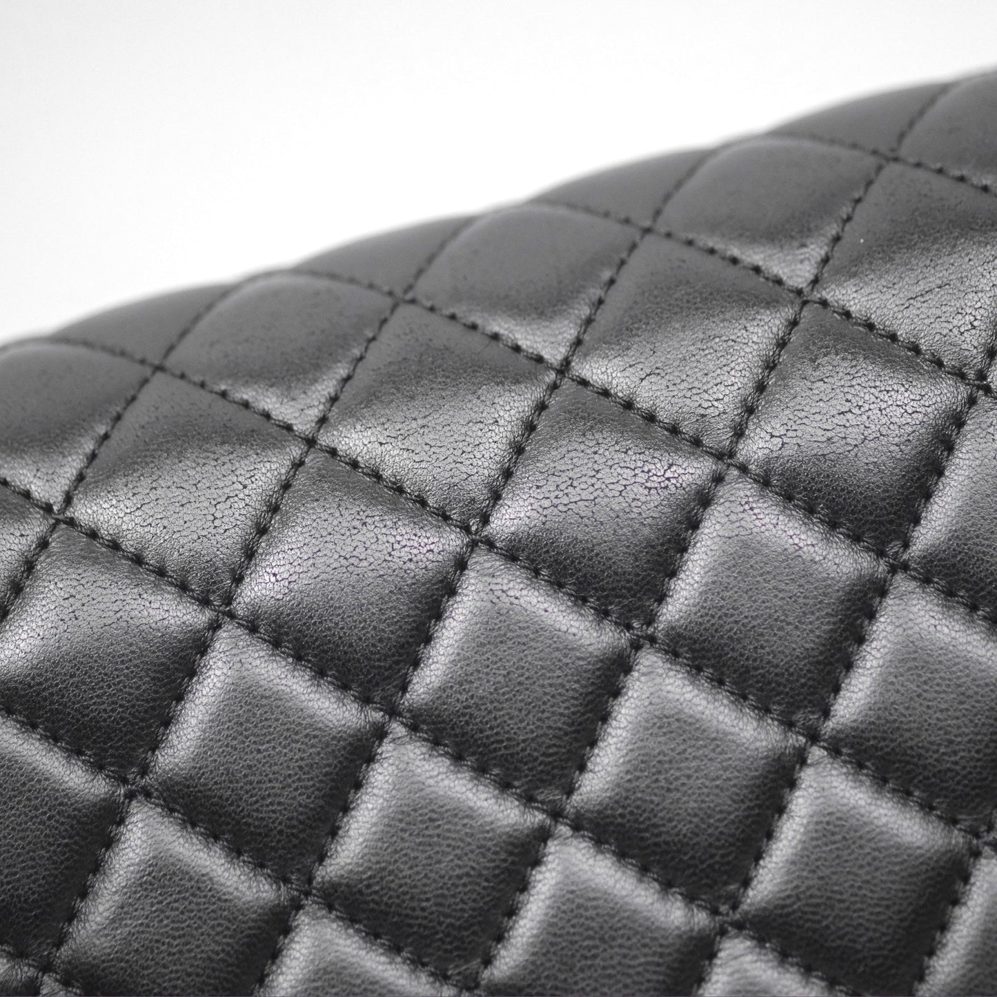 Chanel Medium Boy Quilted Black Lambskin Ruthenium Hardware