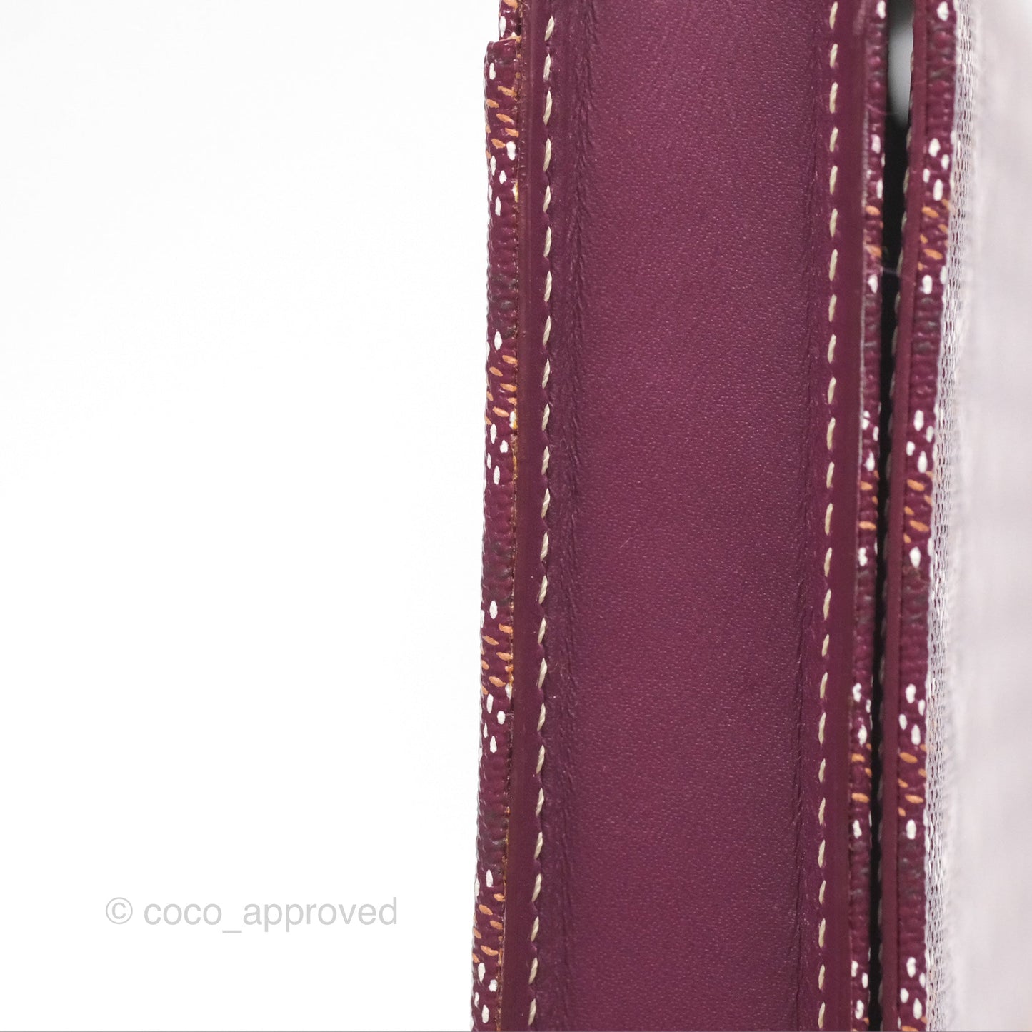 Goyard Monte-Carlo Bois Clutch Wine Red Goyardine Canvas