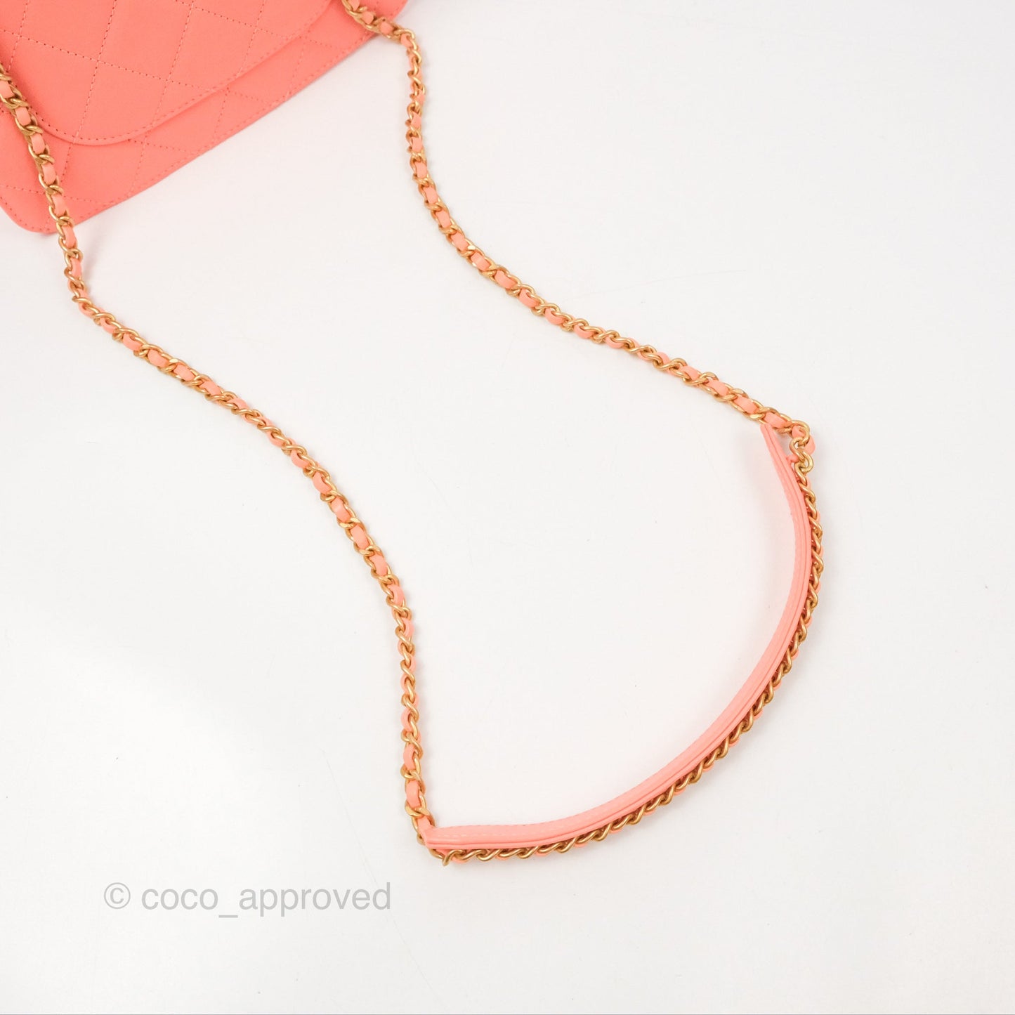 Chanel Metal Top Handle Flap Bag Iridescent Orange Claire Calfskin Aged Gold Hardware