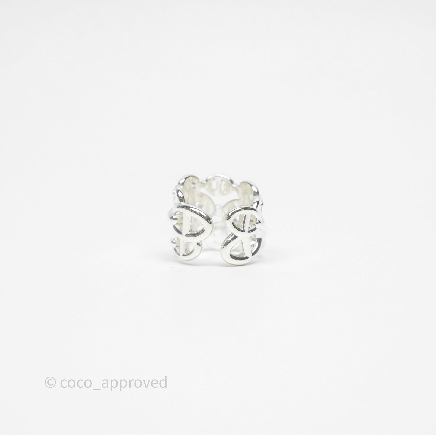 Hermès Chaine d'ancre Enchainee Ring Size 52