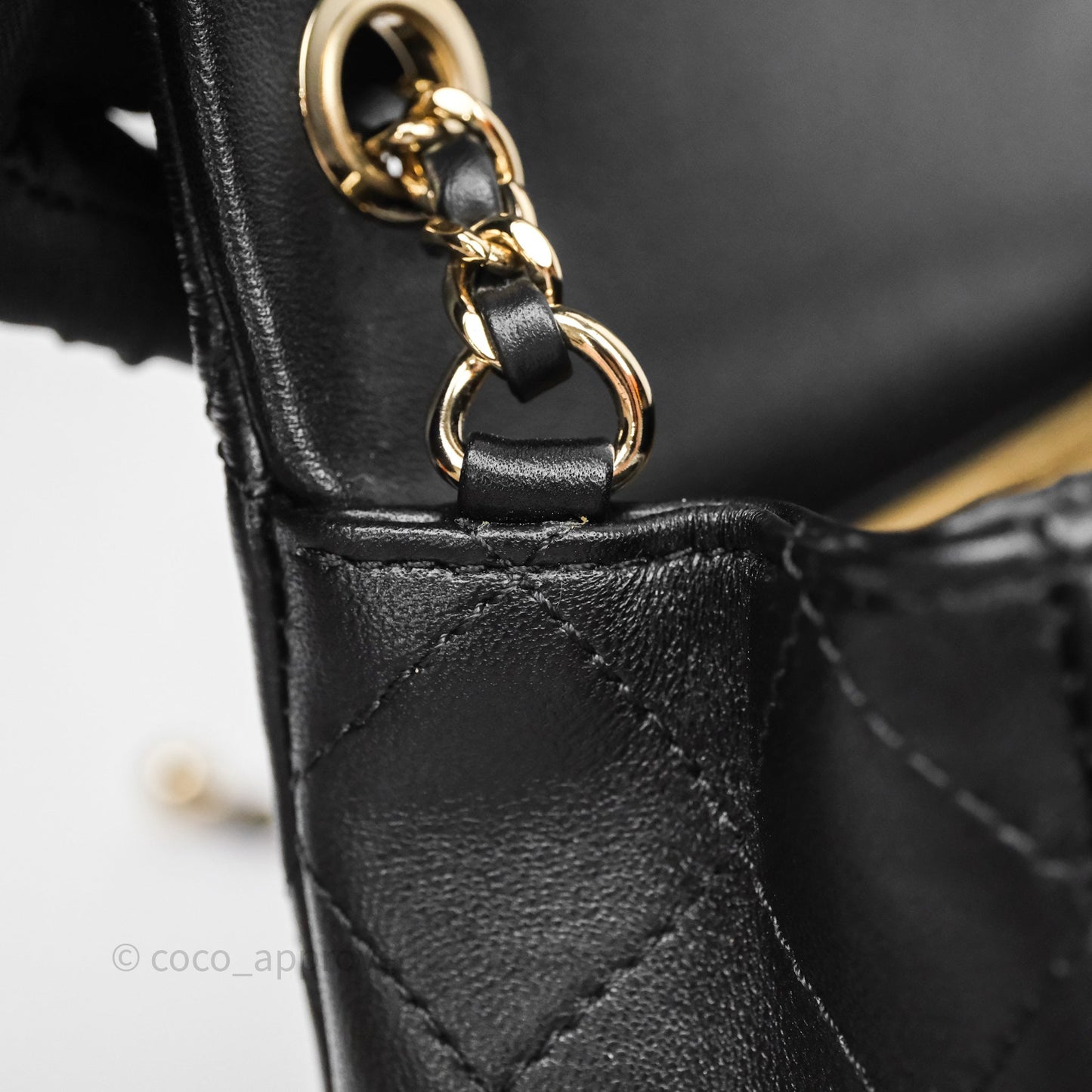 Chanel Ball Crush Mini Rectangular Black Lambskin Gold Hardware