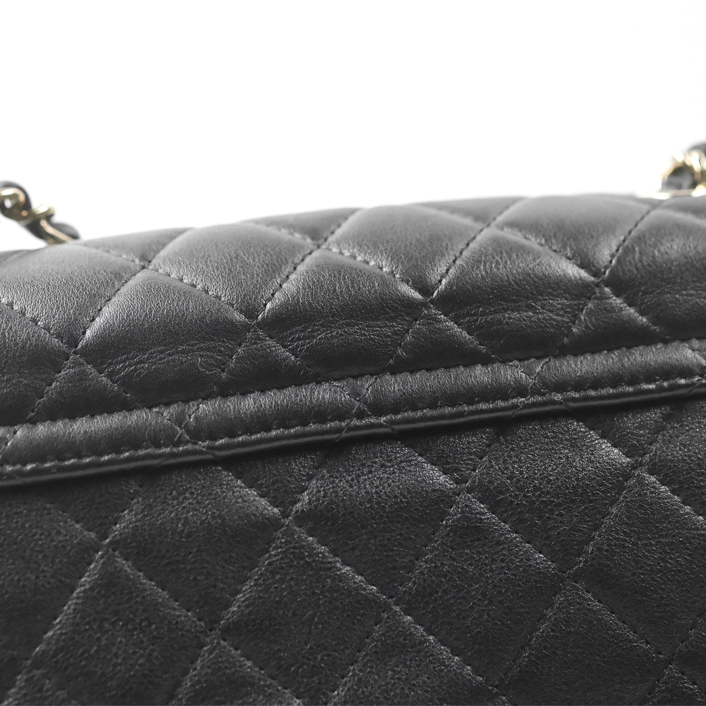 Chanel Quilted Large Duma Drawstring Backpack Black Lambskin