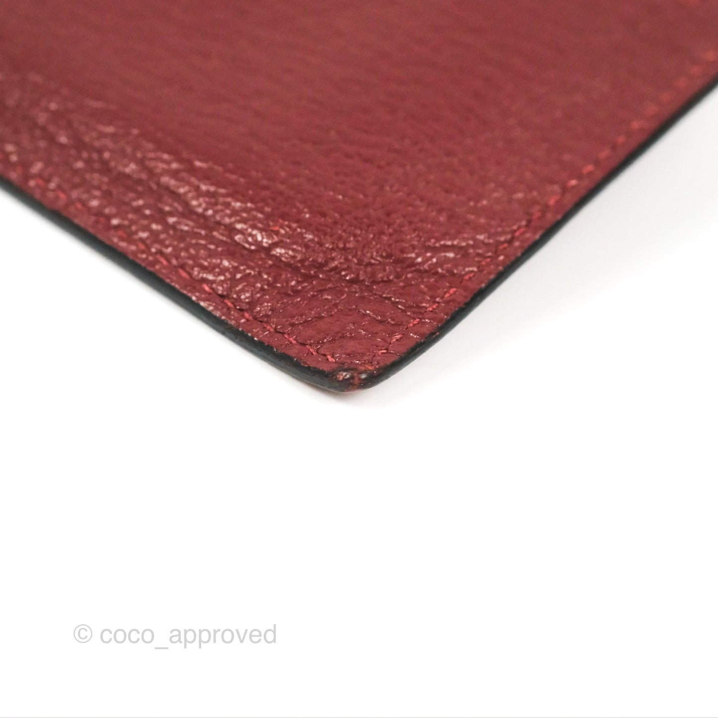 Hermès Kelly Pocket Compact Wallet Chevre Mysore Dark Red Gold Hardware