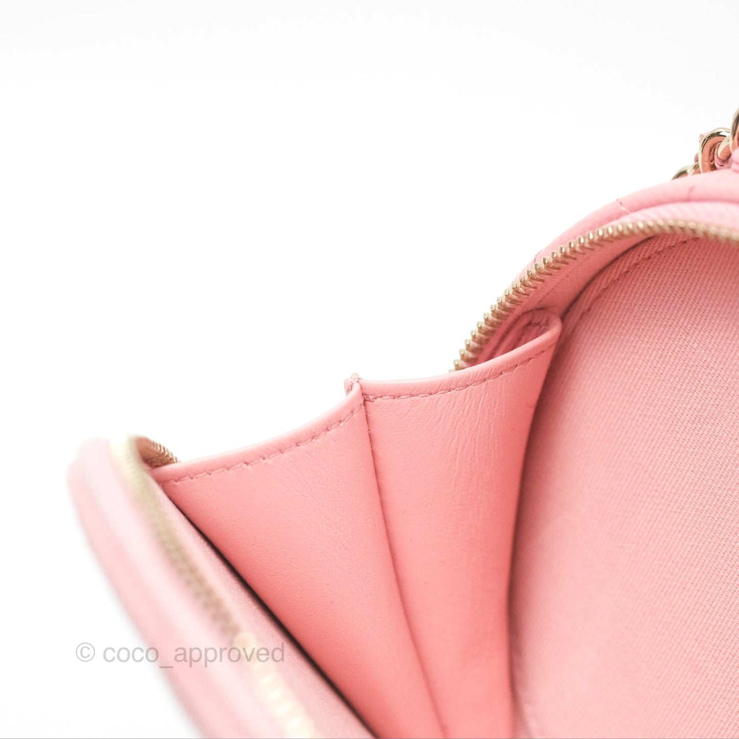 Chanel Mini Round Vanity Bag Handle With Care Pink Caviar 22C