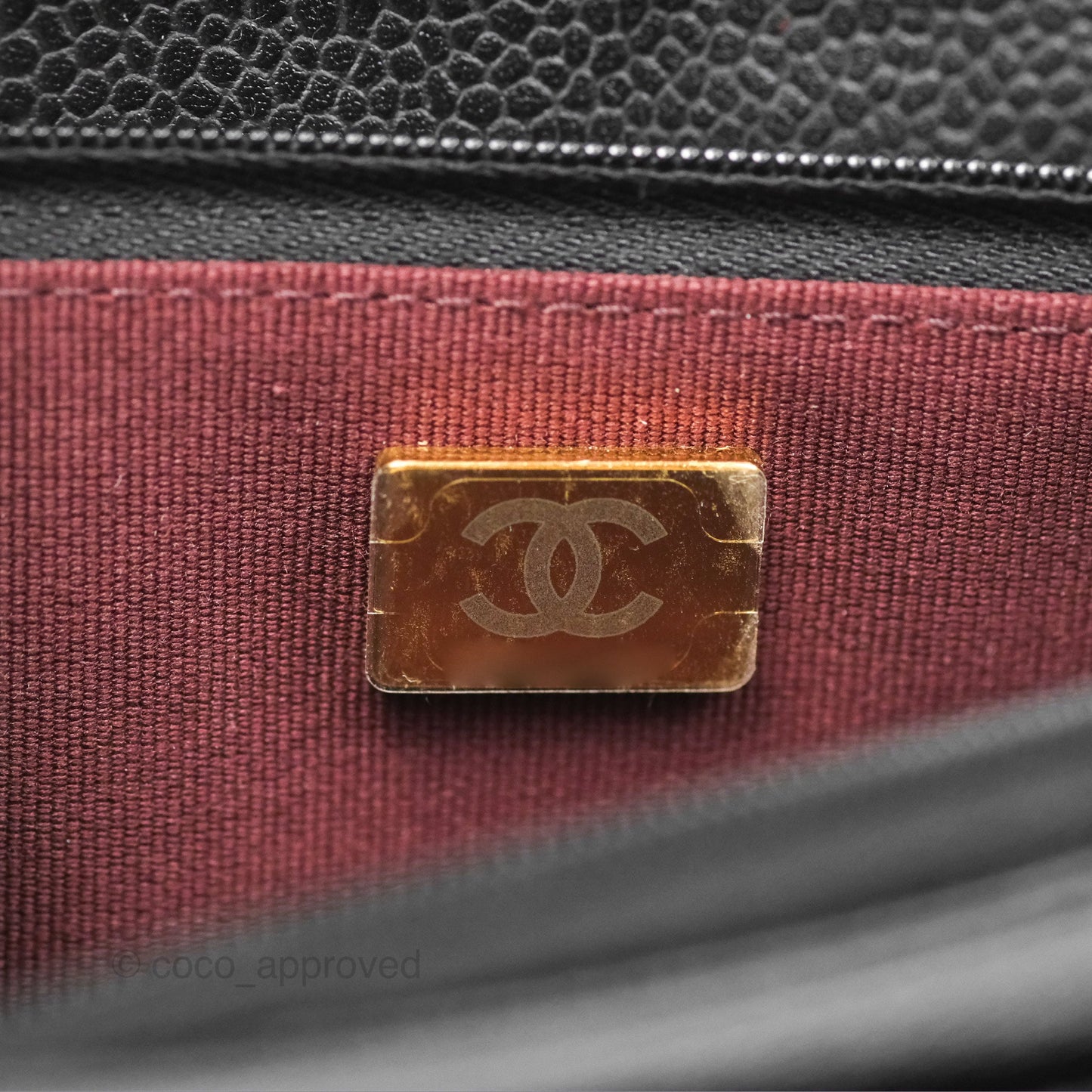 Chanel Quilted Classic Wallet On Chain WOC Black Caviar Gold Hardware