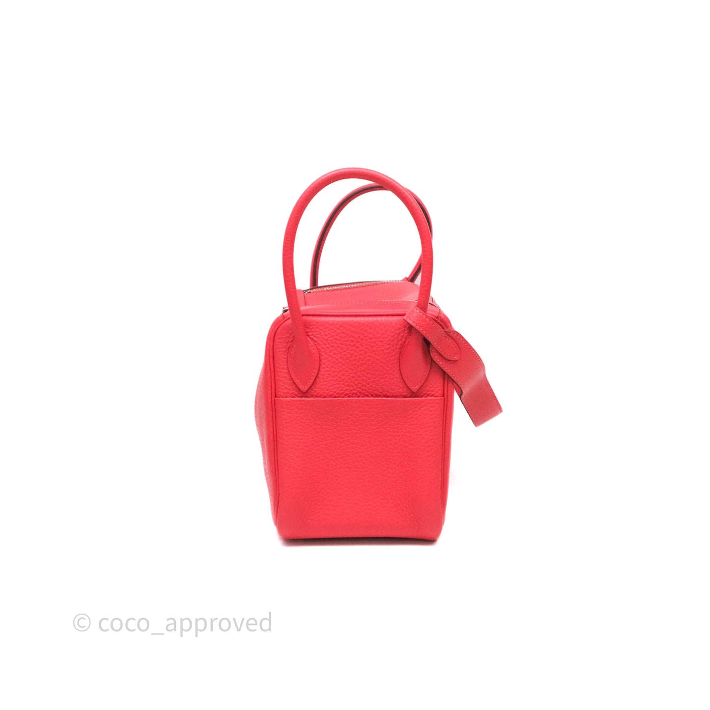Hermes Lindy 26 Clemence Rouge Palladium Hardware