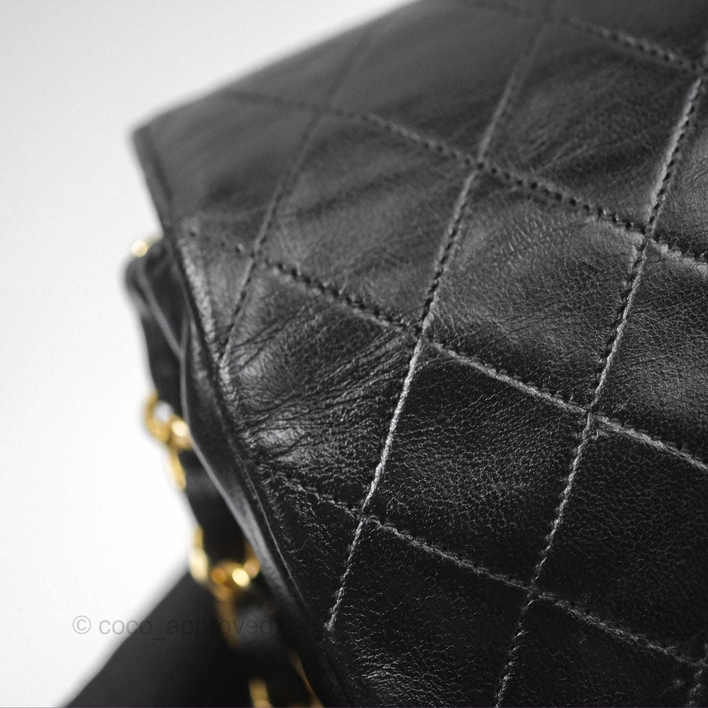 Chanel Vintage Mini Circled CC Flap Bag Black Lambskin 24K Gold Hardware