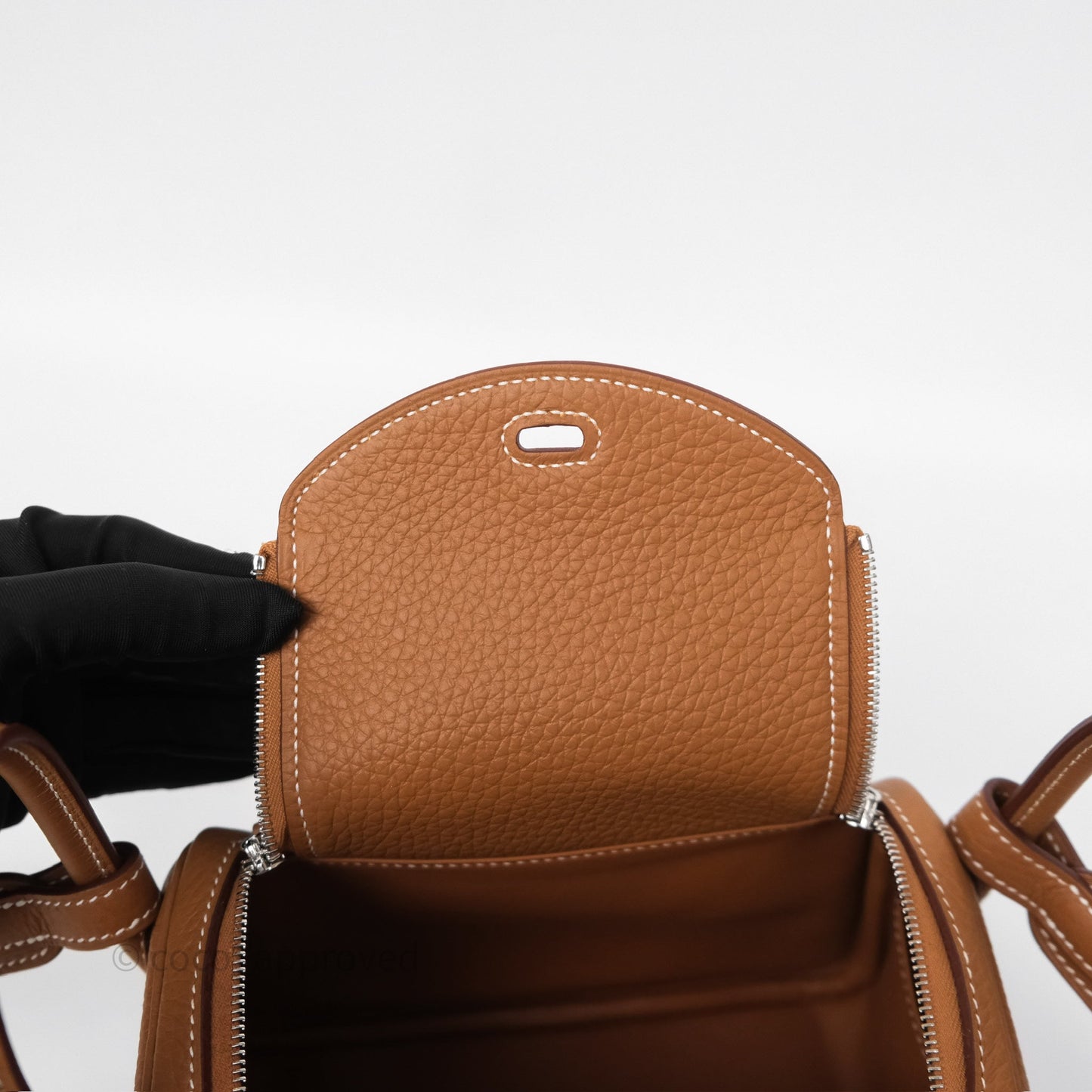Hermès Mini Lindy II 20 Gold 37 Clemence Gold Hardware