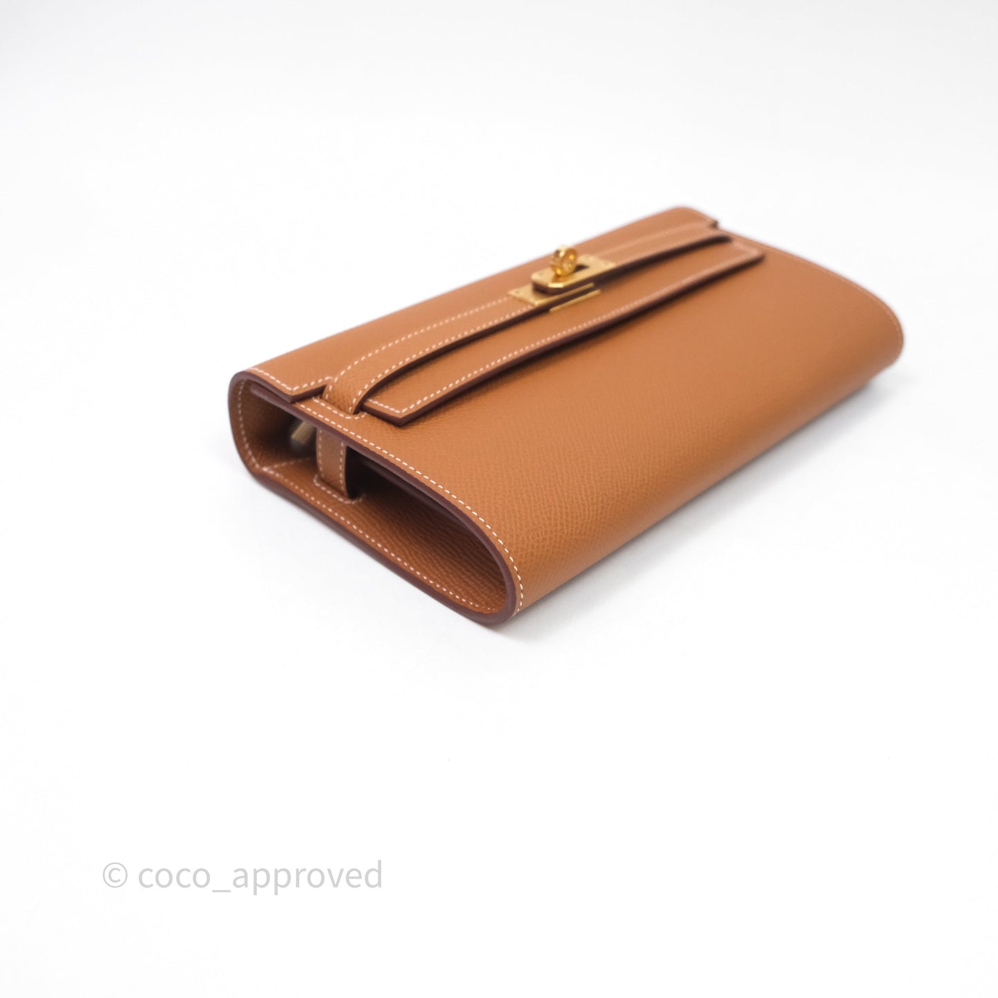 Hermès Kelly To Go Wallet Gold 37 Epsom Gold Hardware