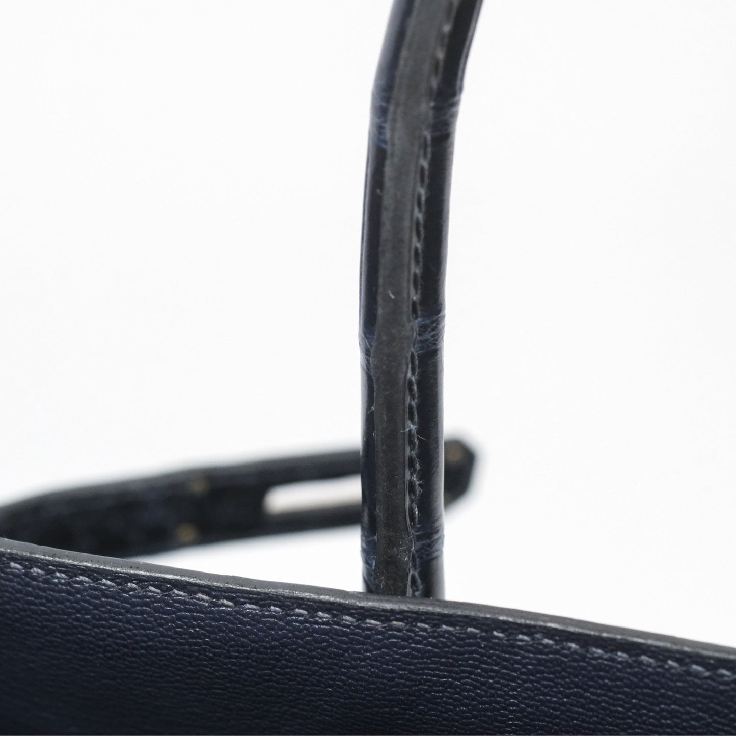 Hermès Birkin 35 Porosus Marine 78 Palladium Hardware