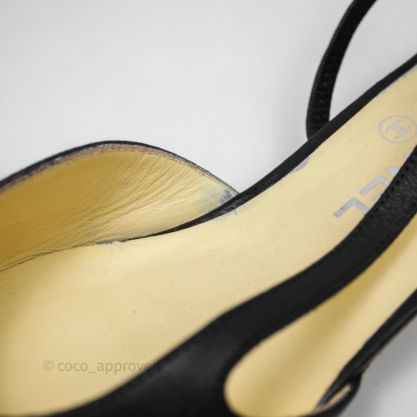 Chanel Classic Slingback Black Size 38