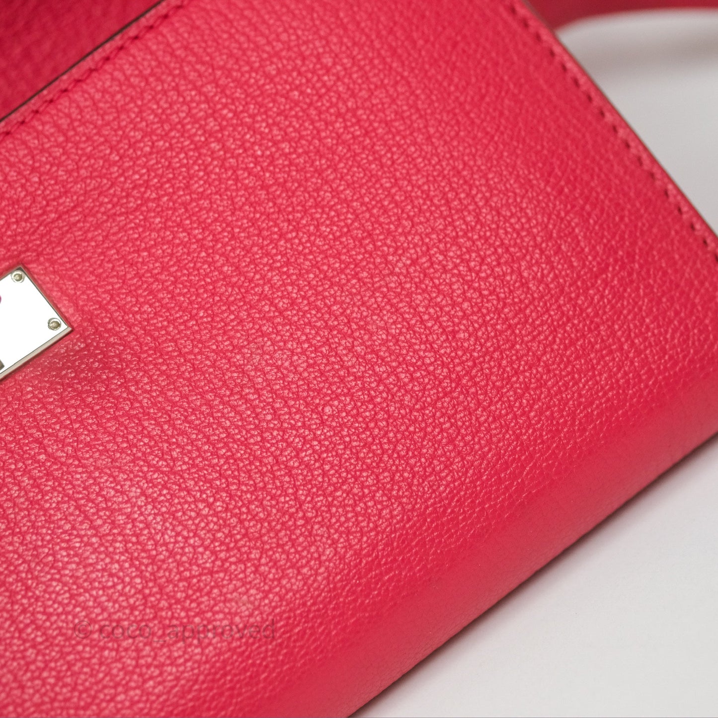 Hermès Kelly Wallet Pink Chevre Mysore Palladium Hardware