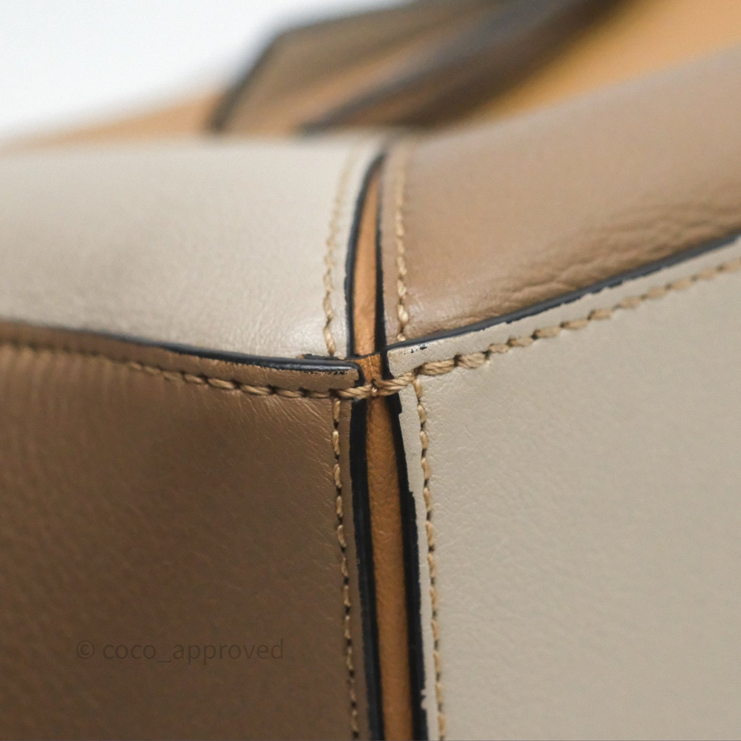 Loewe Small Puzzle Bag Warm Desert & Mink Two Tone Calfskin