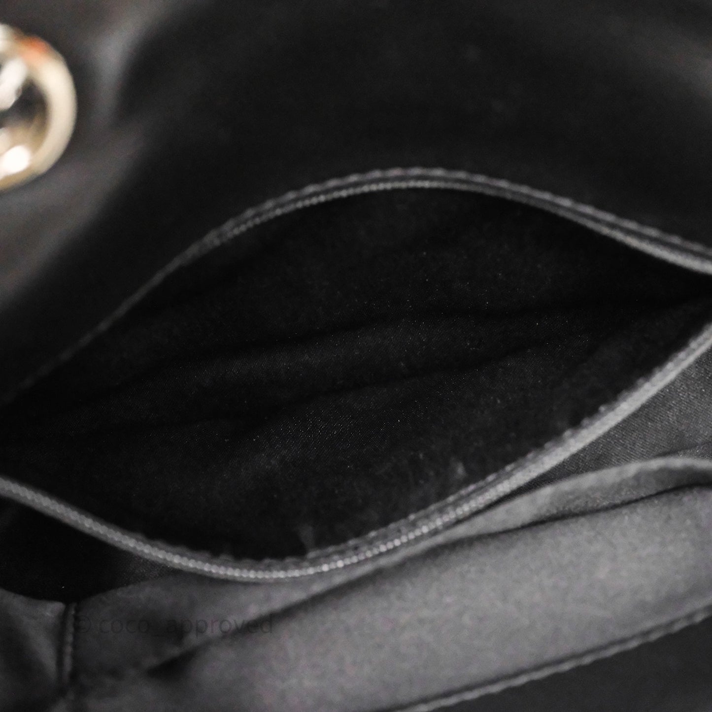 Chanel Quilted Flap Black Calfskin Silver Hardware