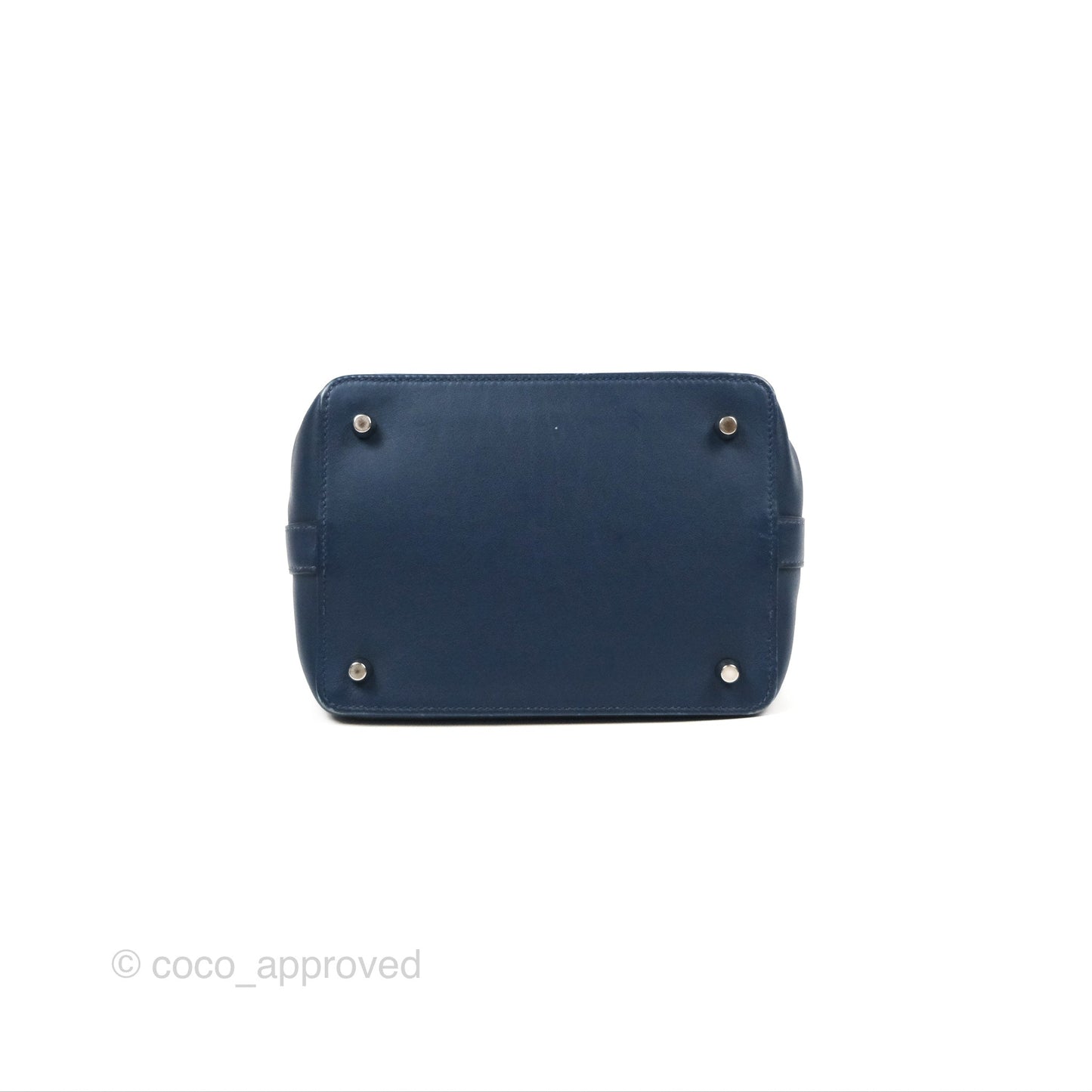 Hermès ToolBox 20 Navy Swift Palladium Hardware