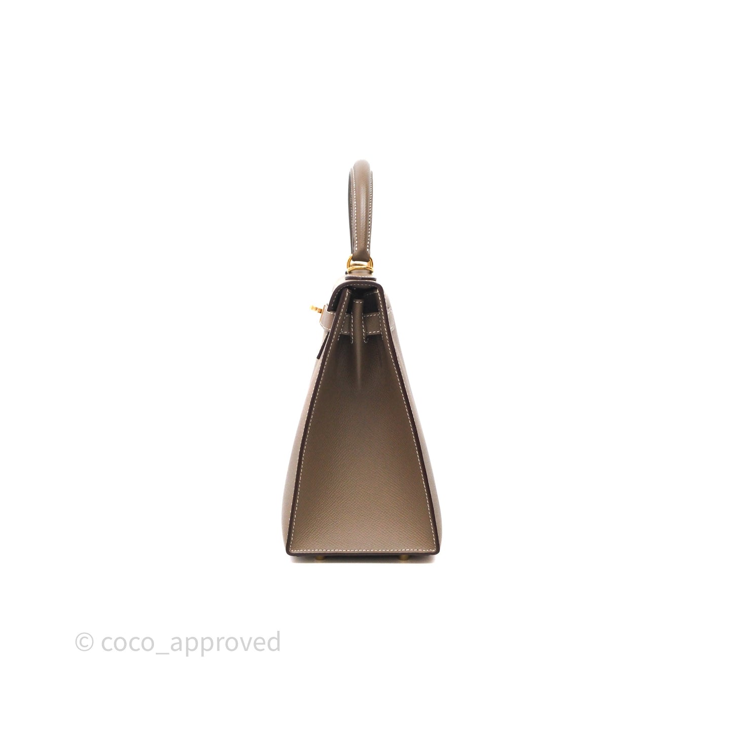 Hermès Kelly 28 Etoupe Epsom Gold Hardware