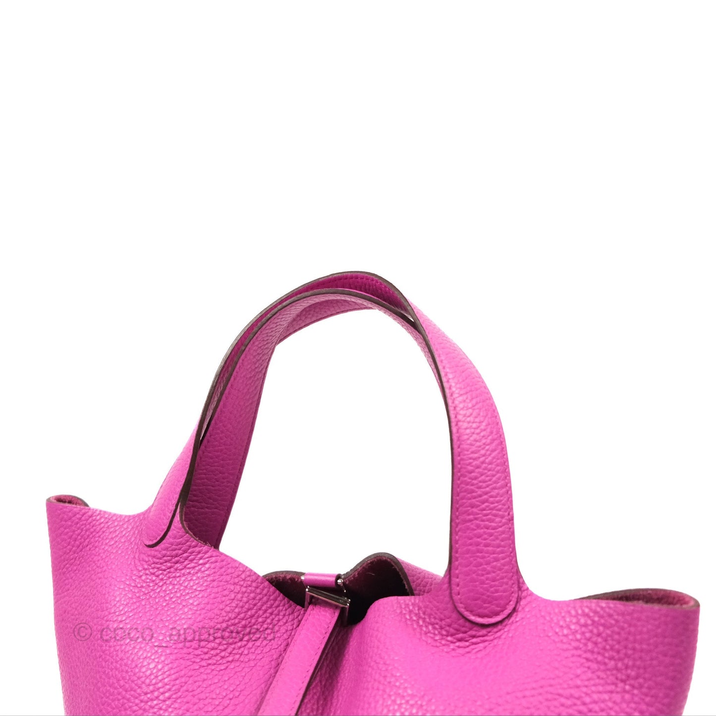 Hermès Picotin 22 Magnolia Clemence Palladium Hardware