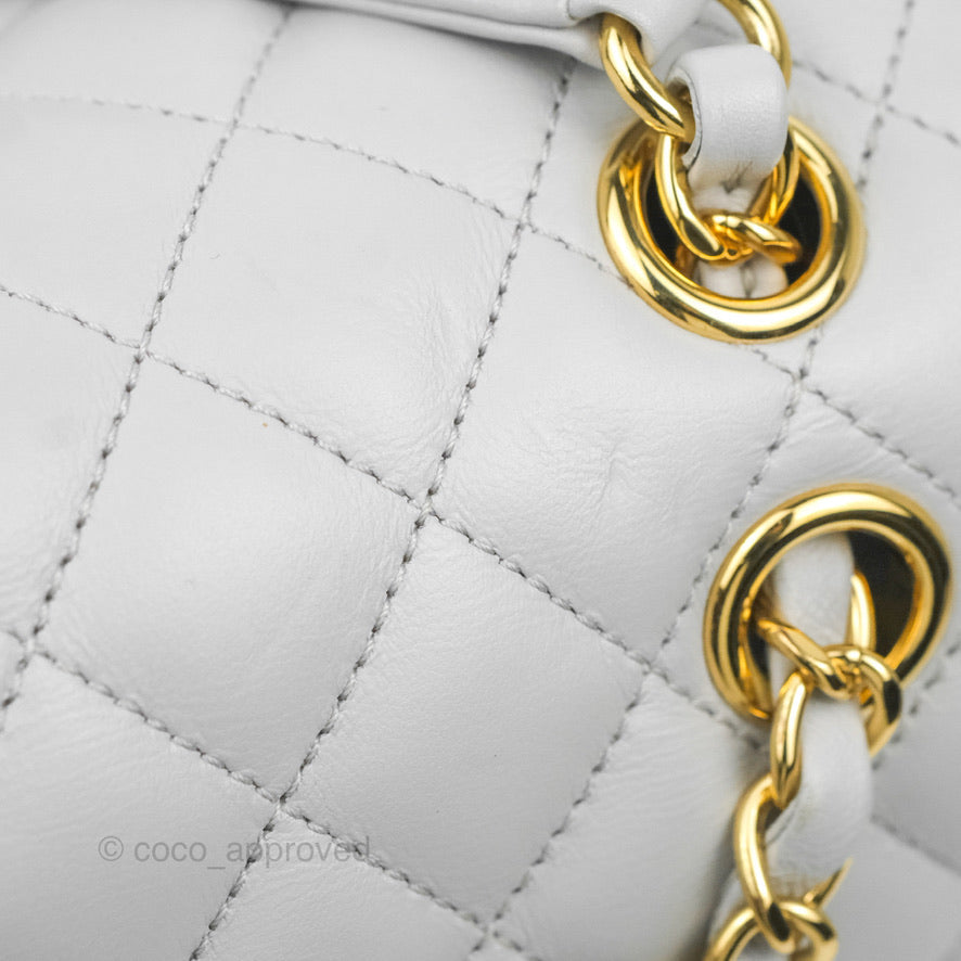 Chanel Large Quilted Urban Spirit Backpack Grey Gold Hardware