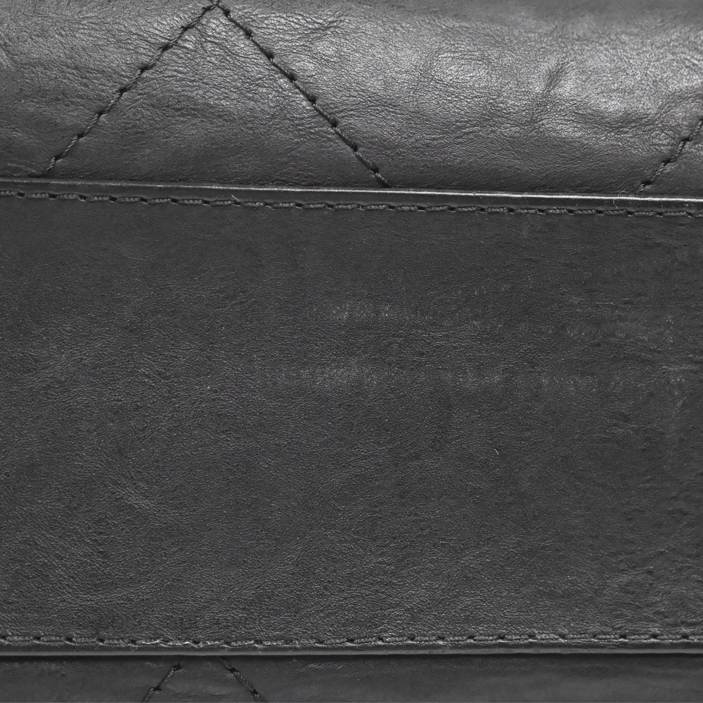 Chanel Large Hamptons Shopping Tote Black Washed Calfskin