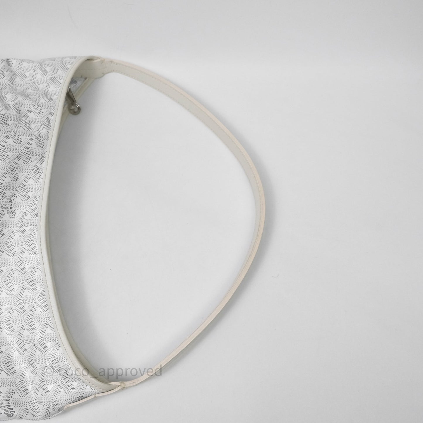 Goyard Bohème Hobo Bag PM White Goyardine Canvas