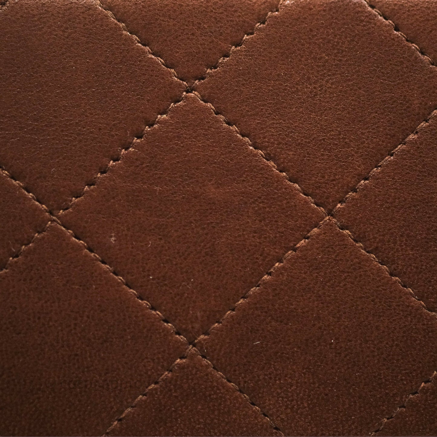 Chanel Vintage Small Classic Flap Brown Lambskin 24K Gold Hardware