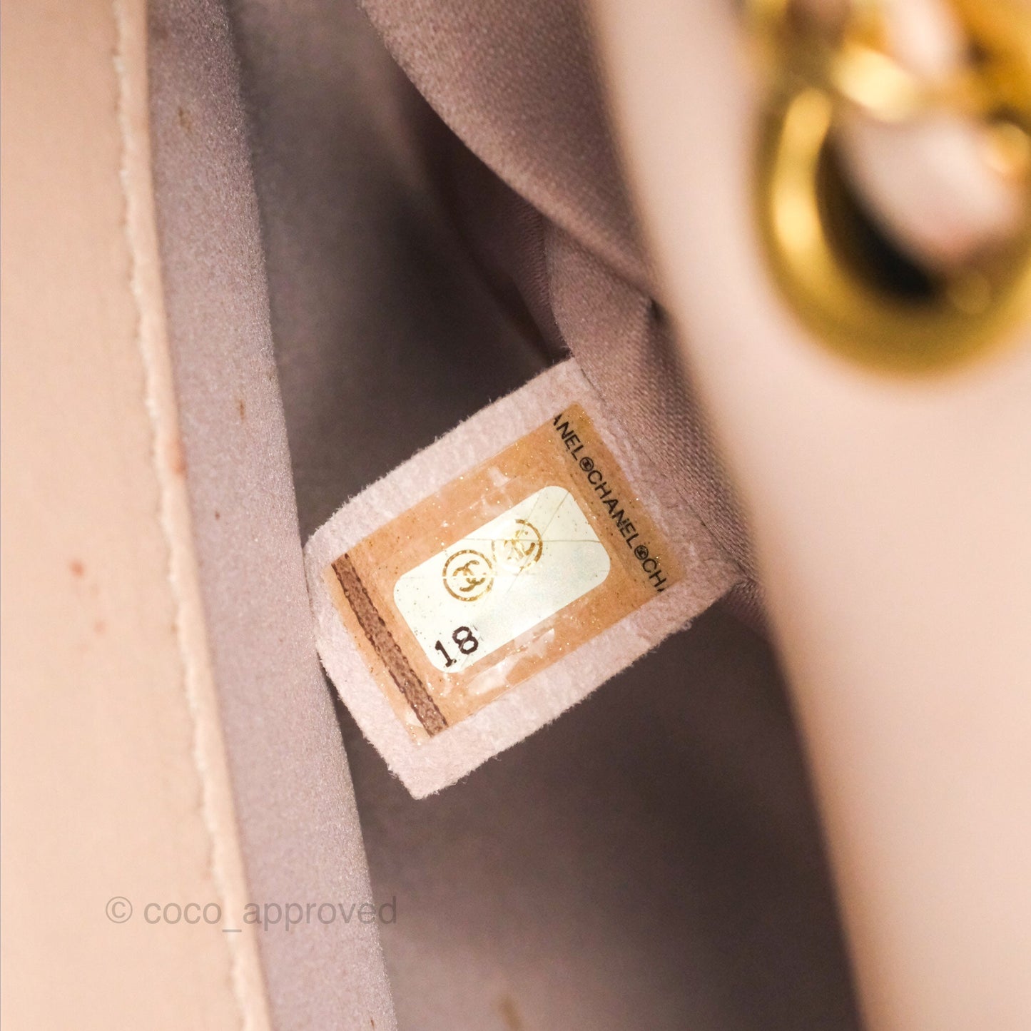 Chanel Flap Bag Pink Aged Gold Hardware