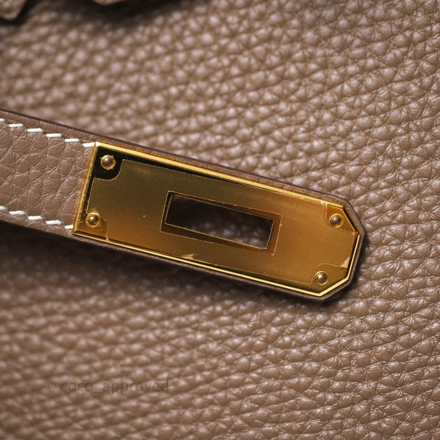 Hermès Birkin 30 Retourne Etoupe 18 Togo Gold Hardware