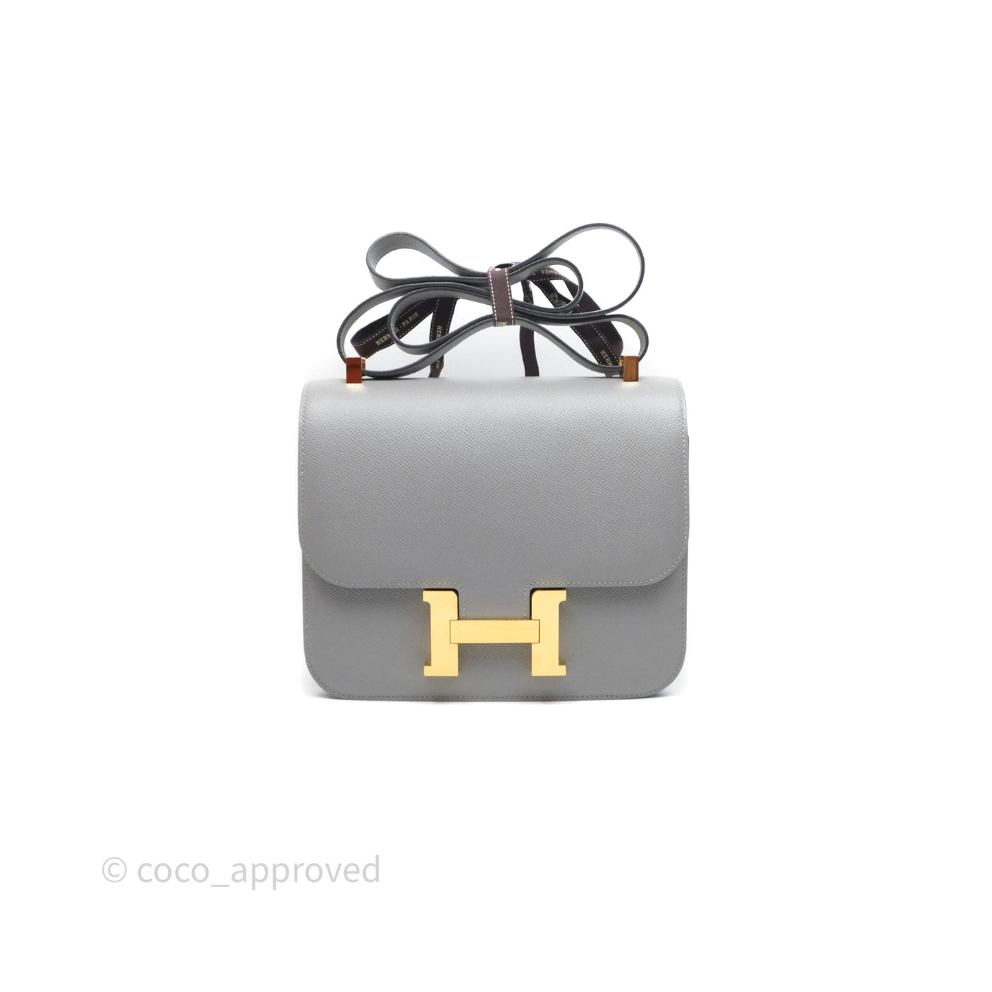 Hermès Constance 24 Gris Mouette 4Z Epsom Gold Hardware