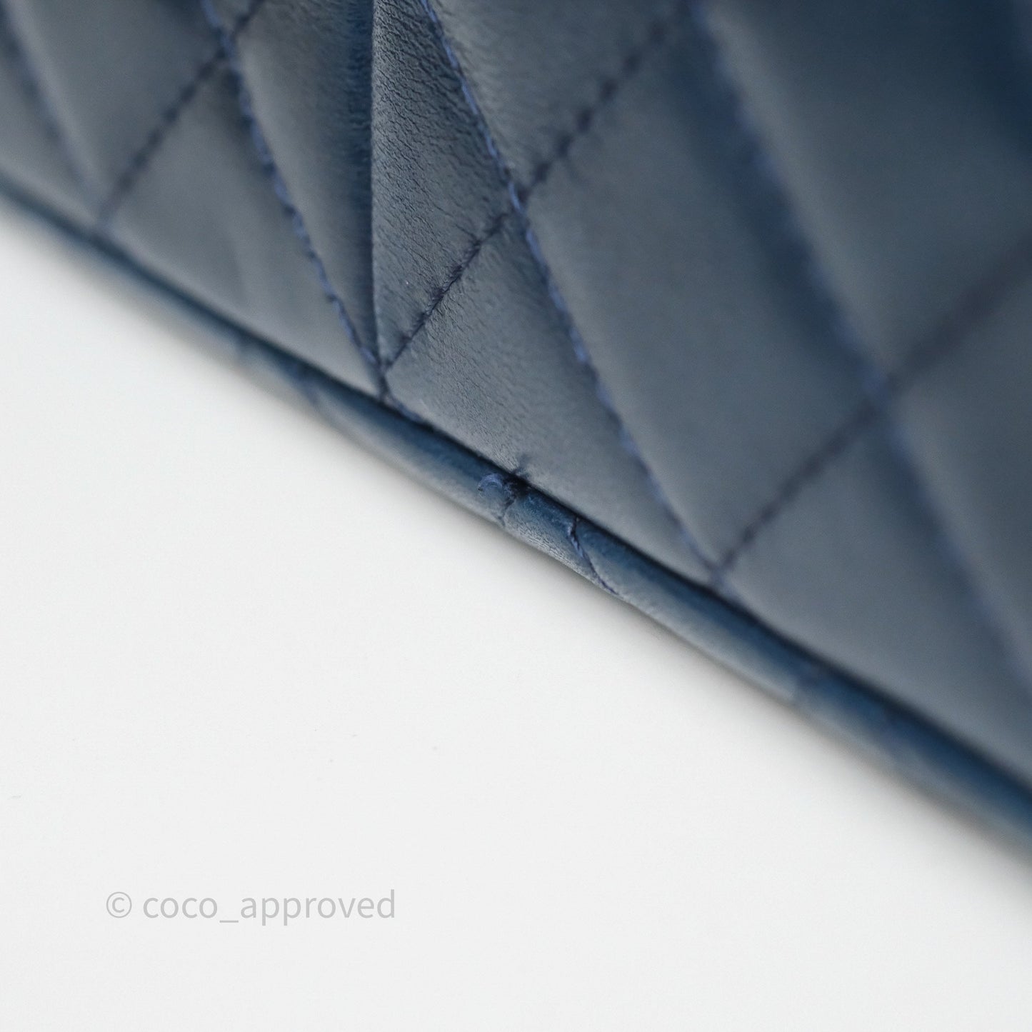 Chanel Reissue 227 Quilted Navy Lambskin Ruthenium Hardware