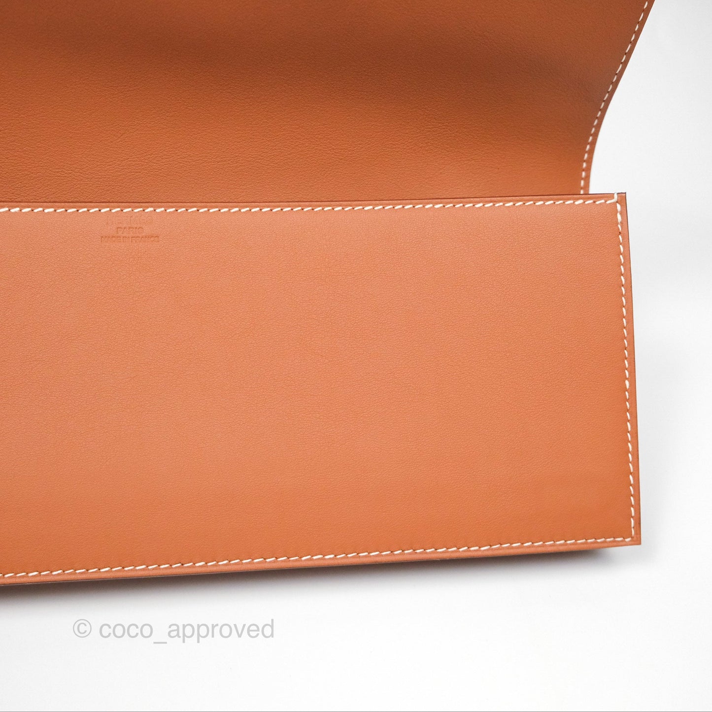Hermès Birkin Shadow Clutch Bag Gold 37 Swift