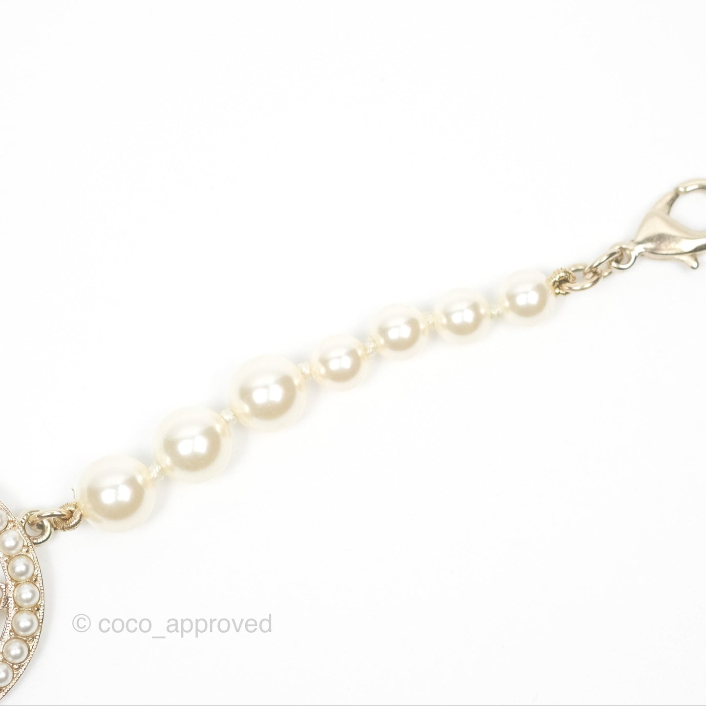 Chanel Pearl CC Bracelet Gold 17A