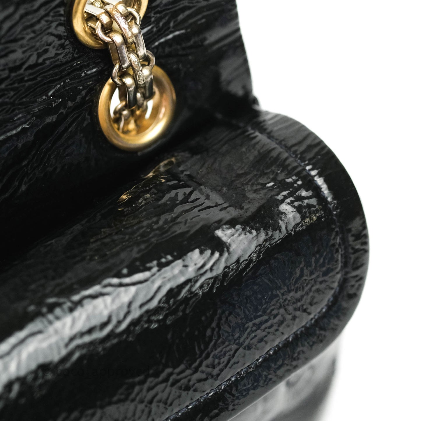 Chanel Puzzle 2.55 Reissue East West Flap Dark Green Patent Gold Hardware