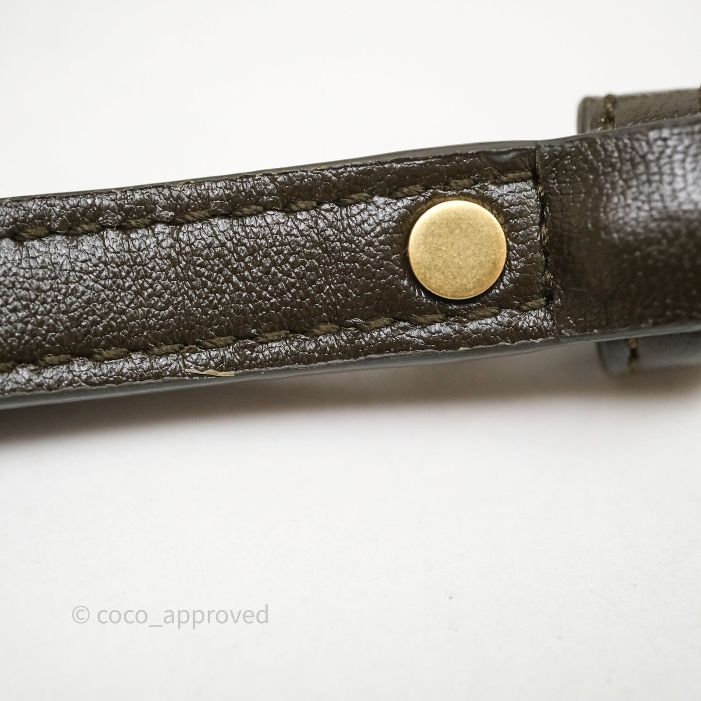 Bottega Veneta Mini Hop Khaki Intrecciato Leather