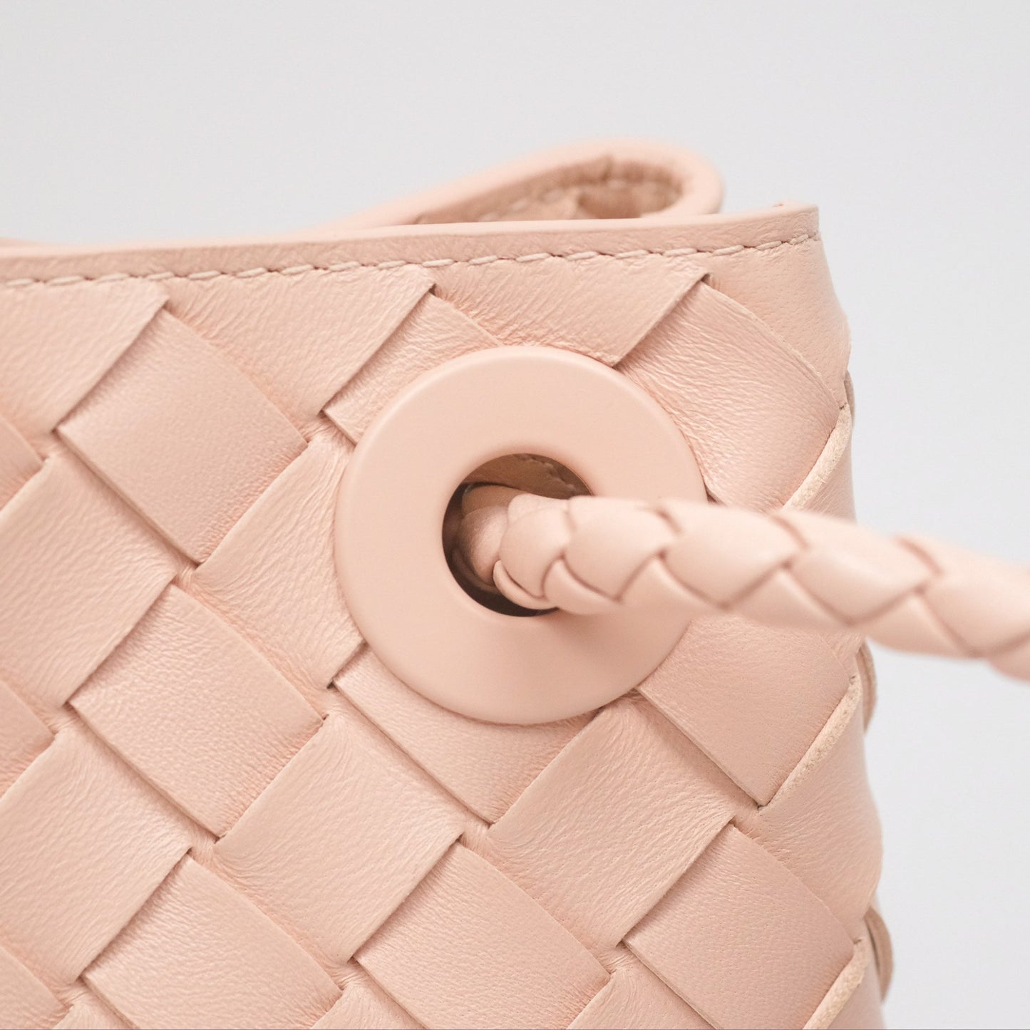 Bottega Veneta Small Andiamo Bag Lotus Intrecciato Lambskin