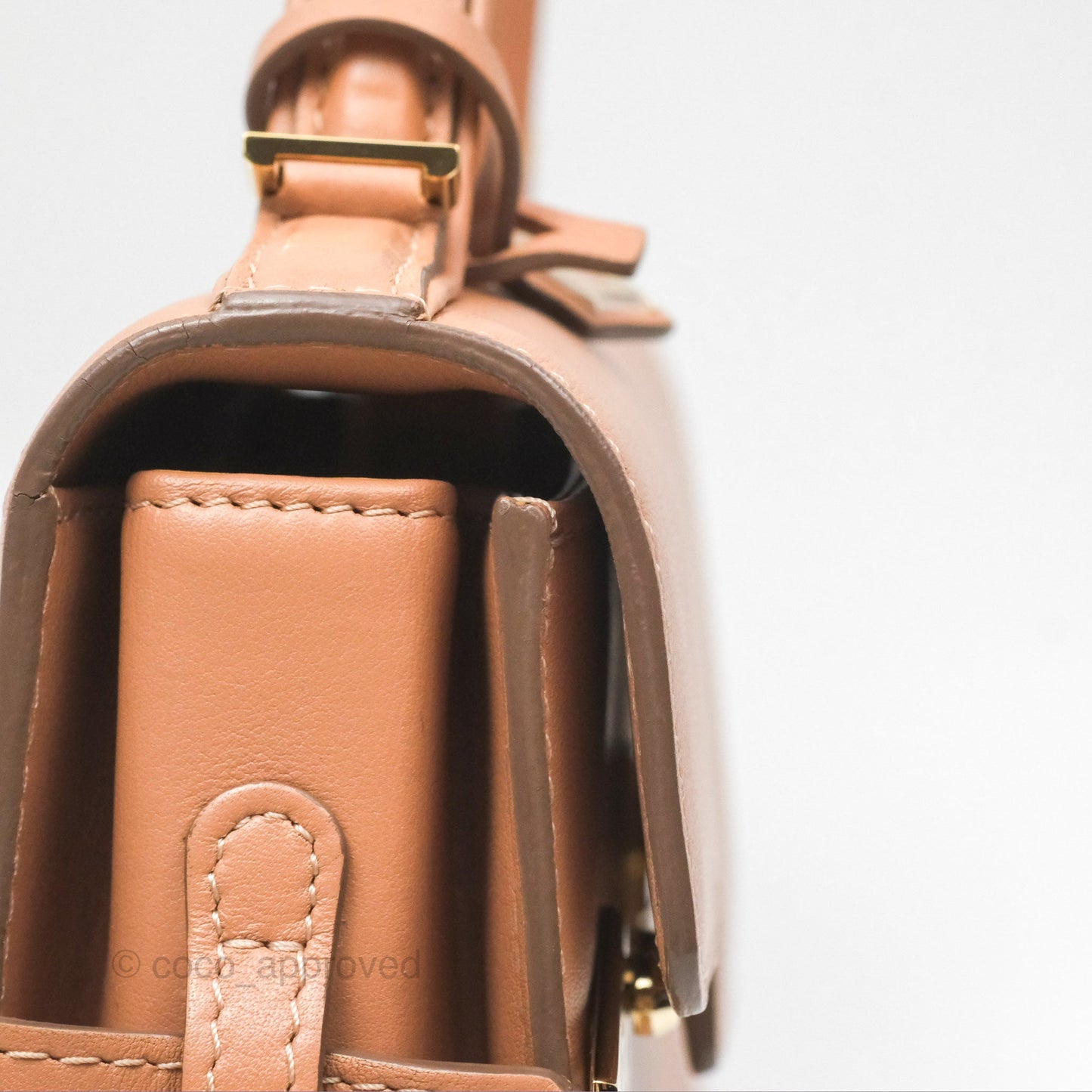 Delvaux Tempête Mini Beige Supple Calfskin Gold Hardware