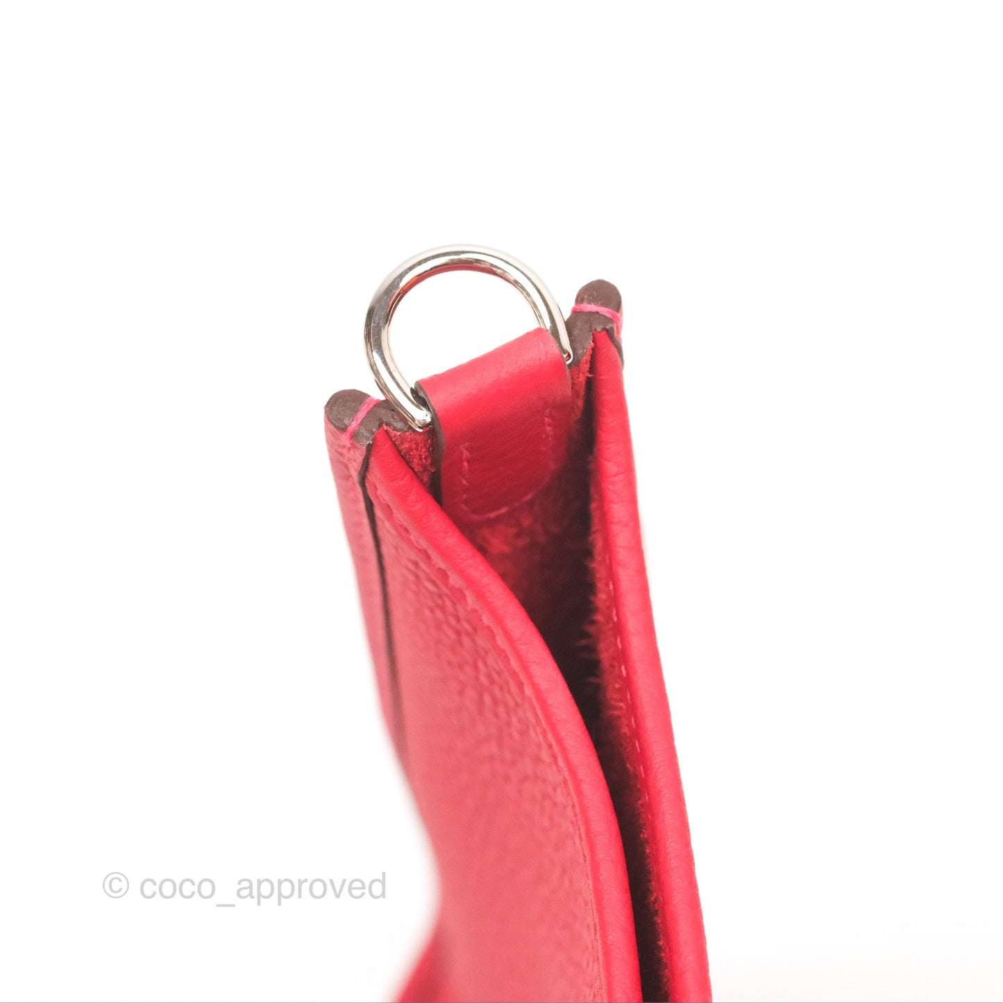 Hermès Mini Evelyne 16 Rouge Clemence Palladium Hardware