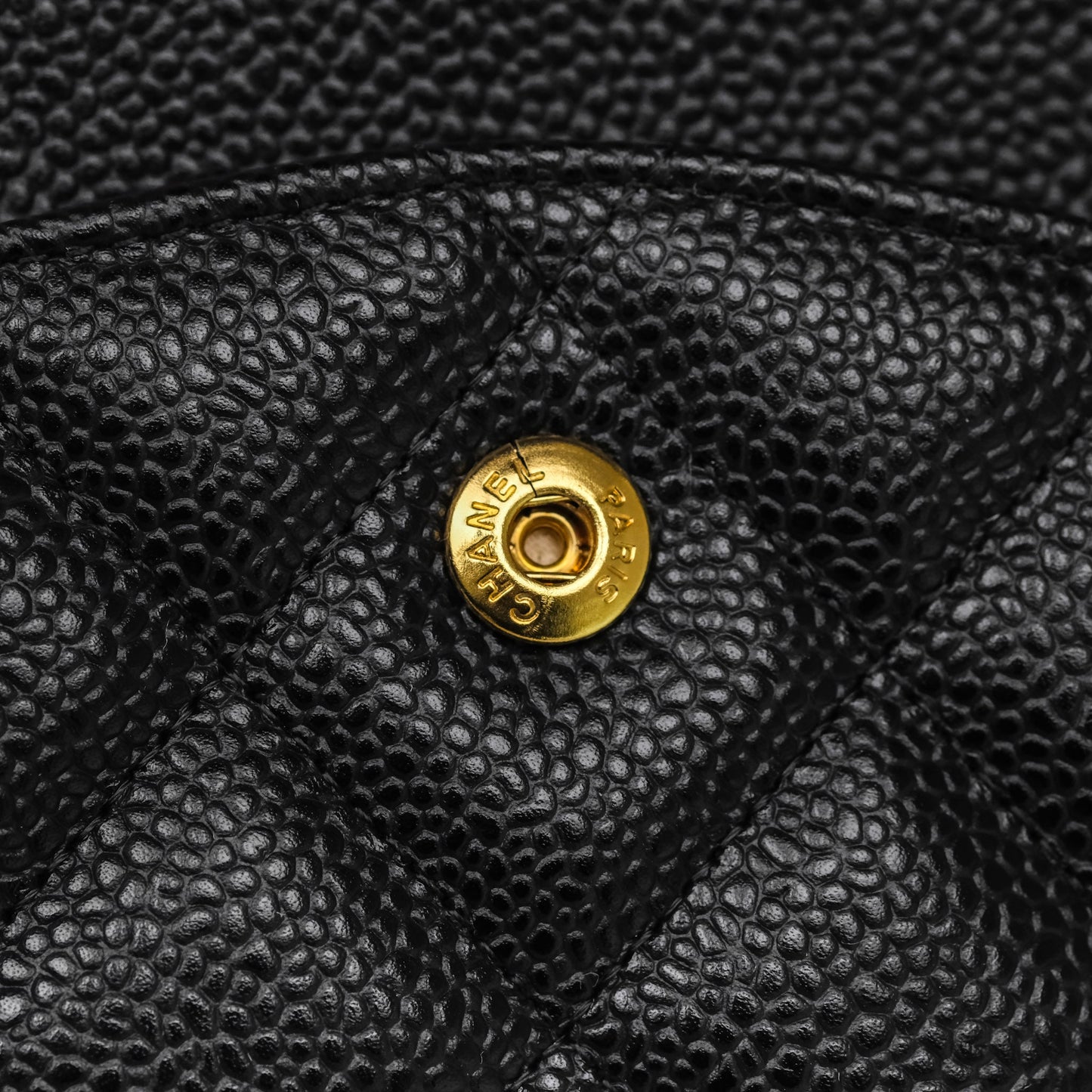 Chanel Jumbo Double Flap Black Caviar Gold Hardware⁣⁣