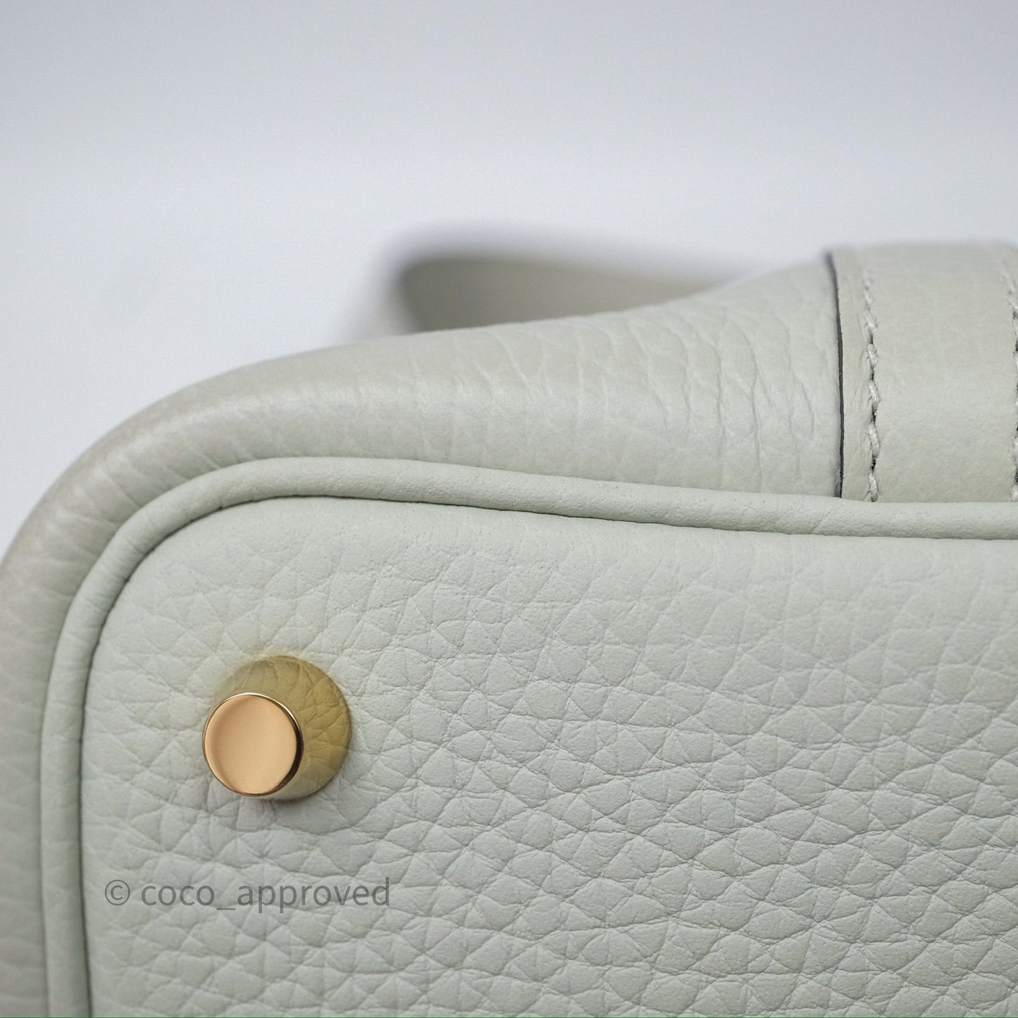 Hermès Picotin Lock 18 Gris Névé 0V Clemence Gold Hardware