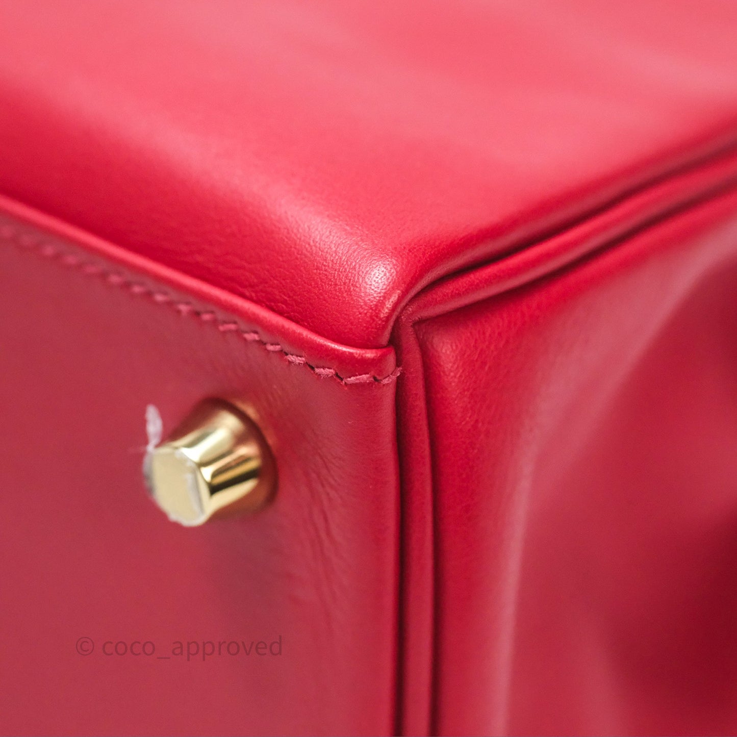 Hermès Kelly II 25 Retourne Swift Rouge Piment 5X Gold Hardware