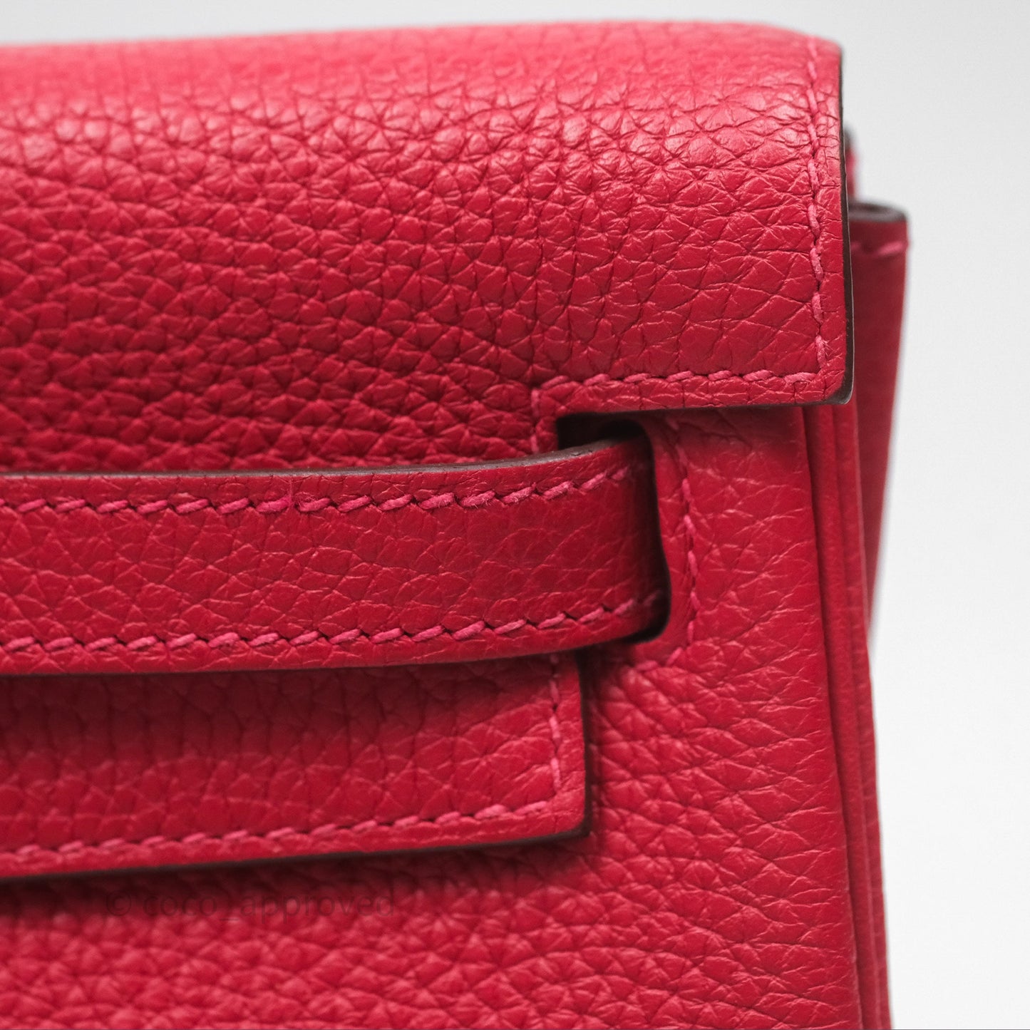 Hermès Kelly Ado Backpack Red Rouge Clemence Palladium Hardware