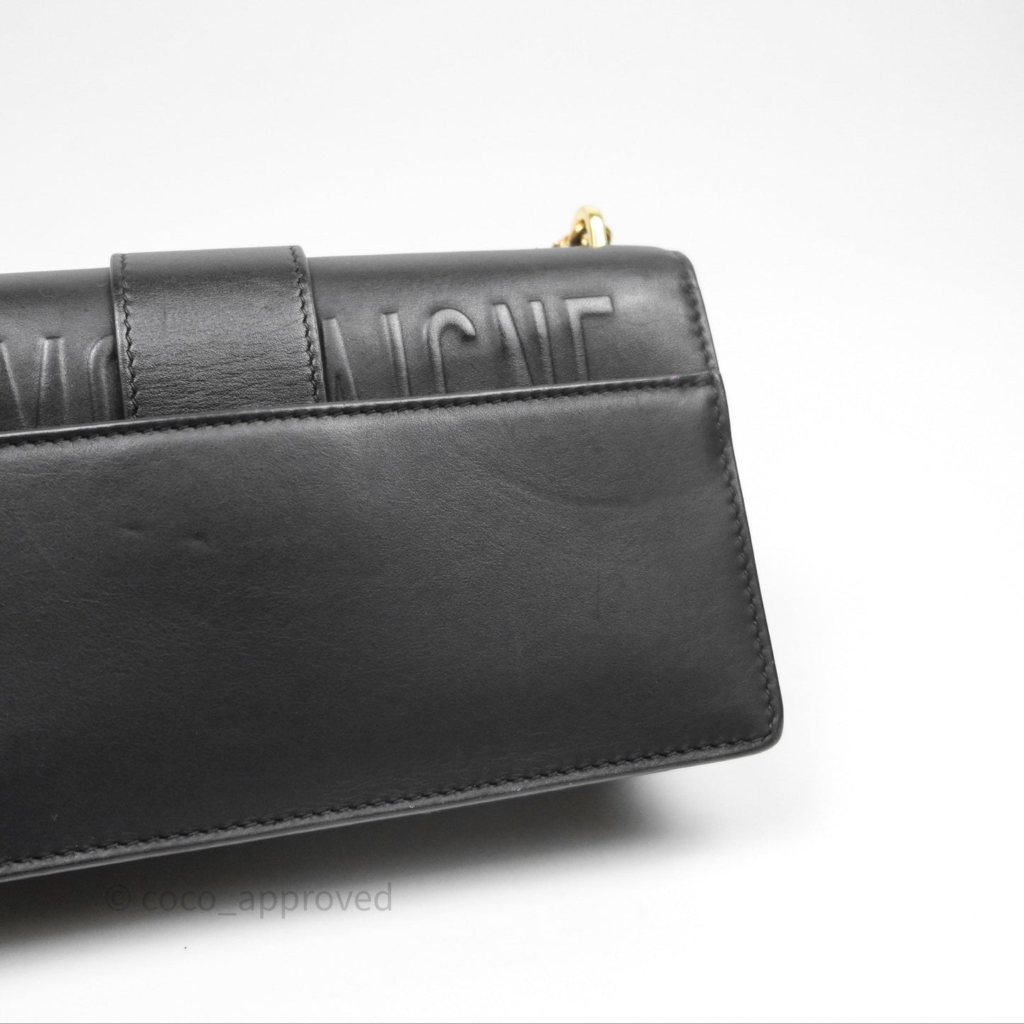 Christian Dior 30 Montaigne East-West Chain Bag Black